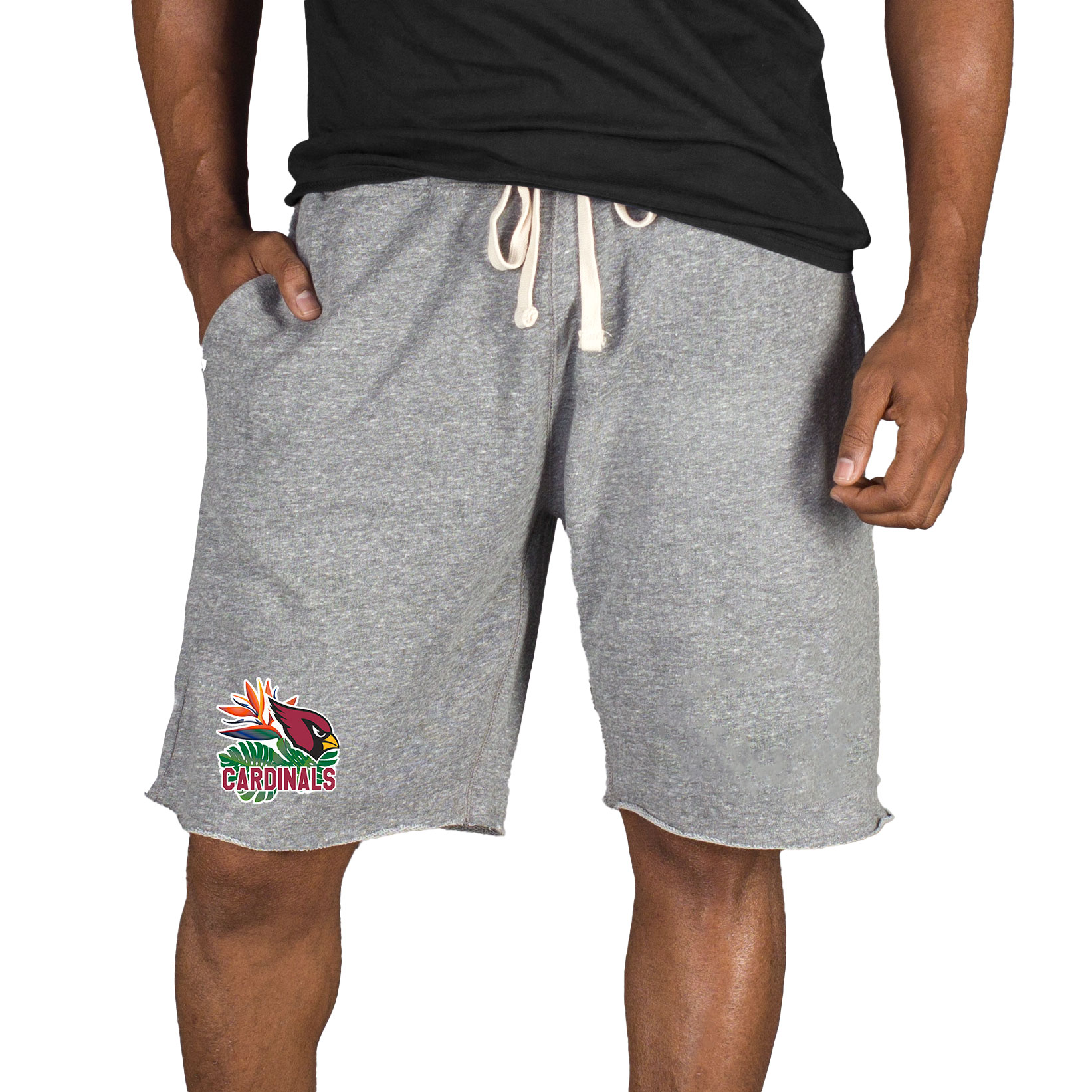 Men's Concepts Sport Gray Arizona Cardinals Mainstream Tri-Blend Shorts