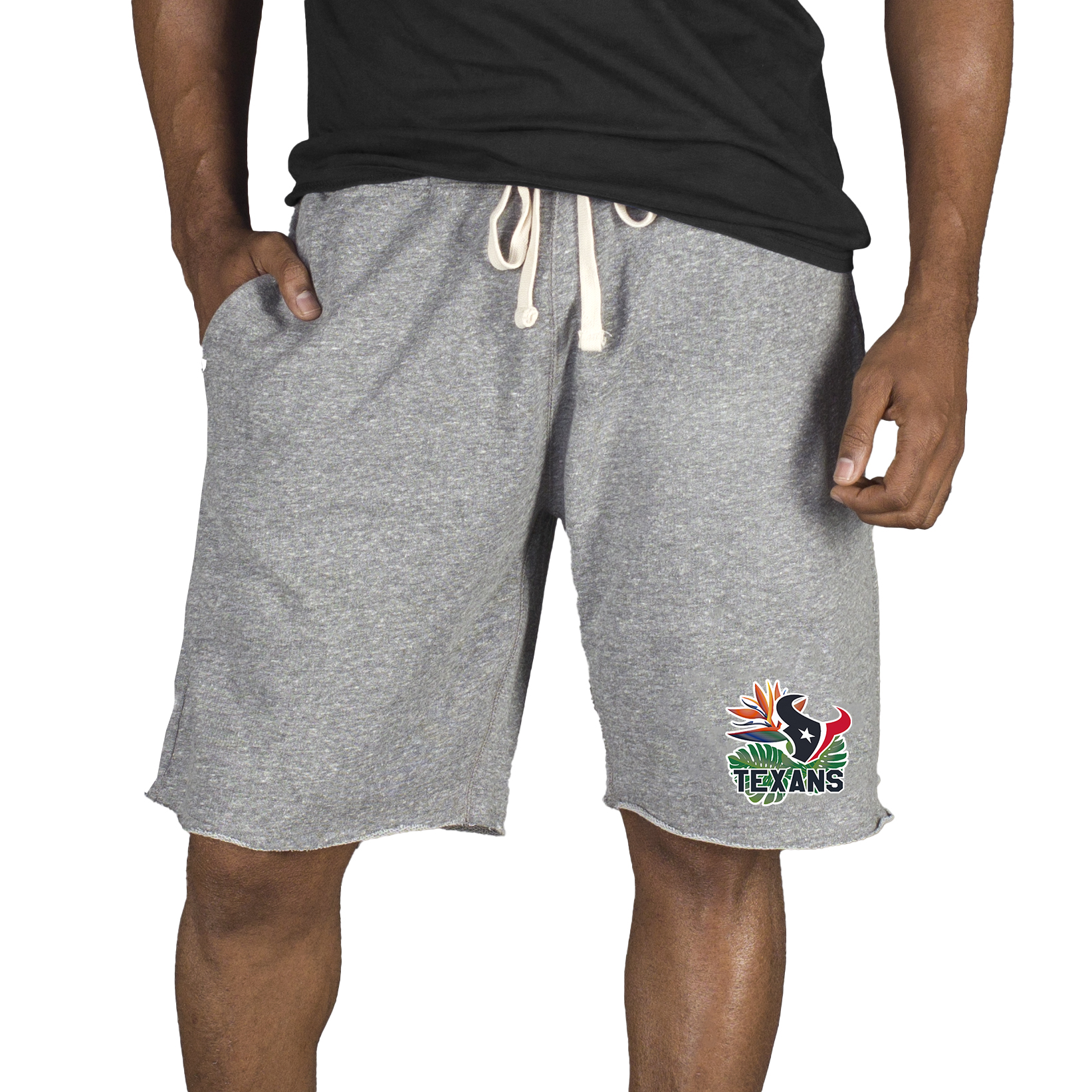 Men's Concepts Sport Gray Houston Texans Mainstream Tri-Blend Shorts