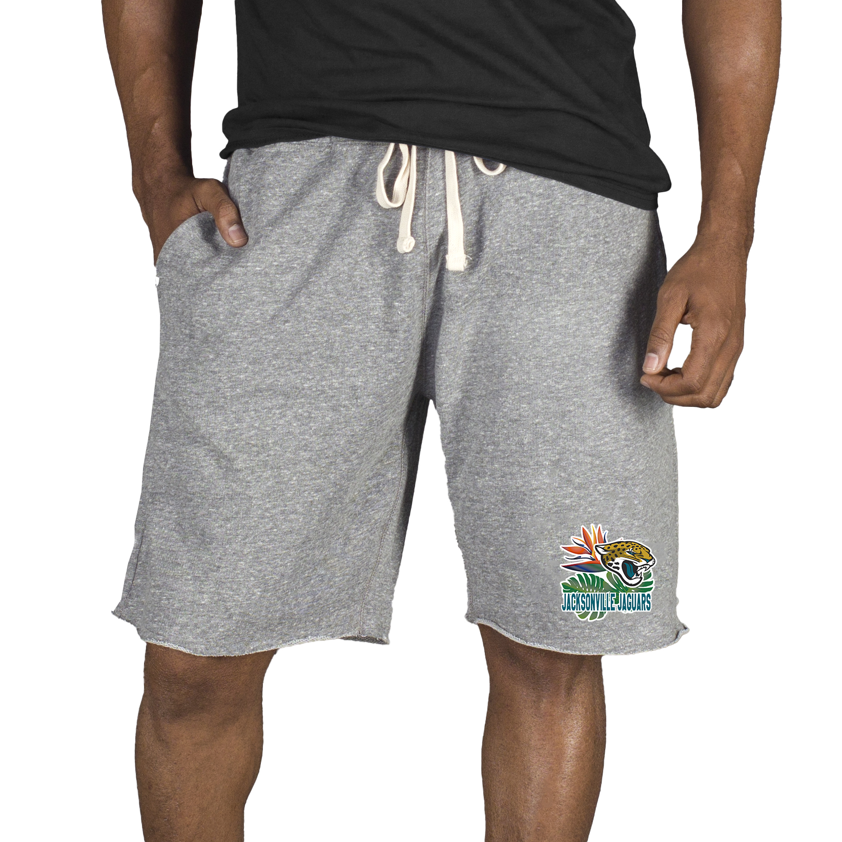 Men's Concepts Sport Gray Jacksonville Jaguars Mainstream Tri-Blend Shorts