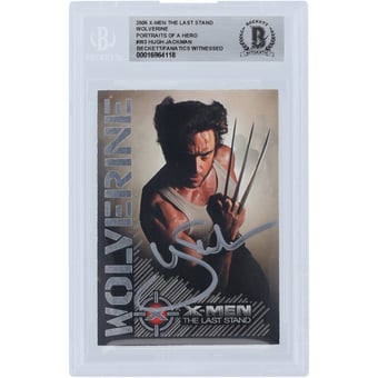Hugh Jackman X-Men Autographed 2006 The Last Stand #W3 Beckett Fanatics Witnessed Authenticated Card