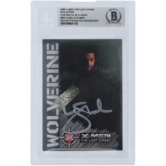 Hugh Jackman X-Men Autographed 2006 The Last Stand #W8 Beckett Fanatics Witnessed Authenticated Card