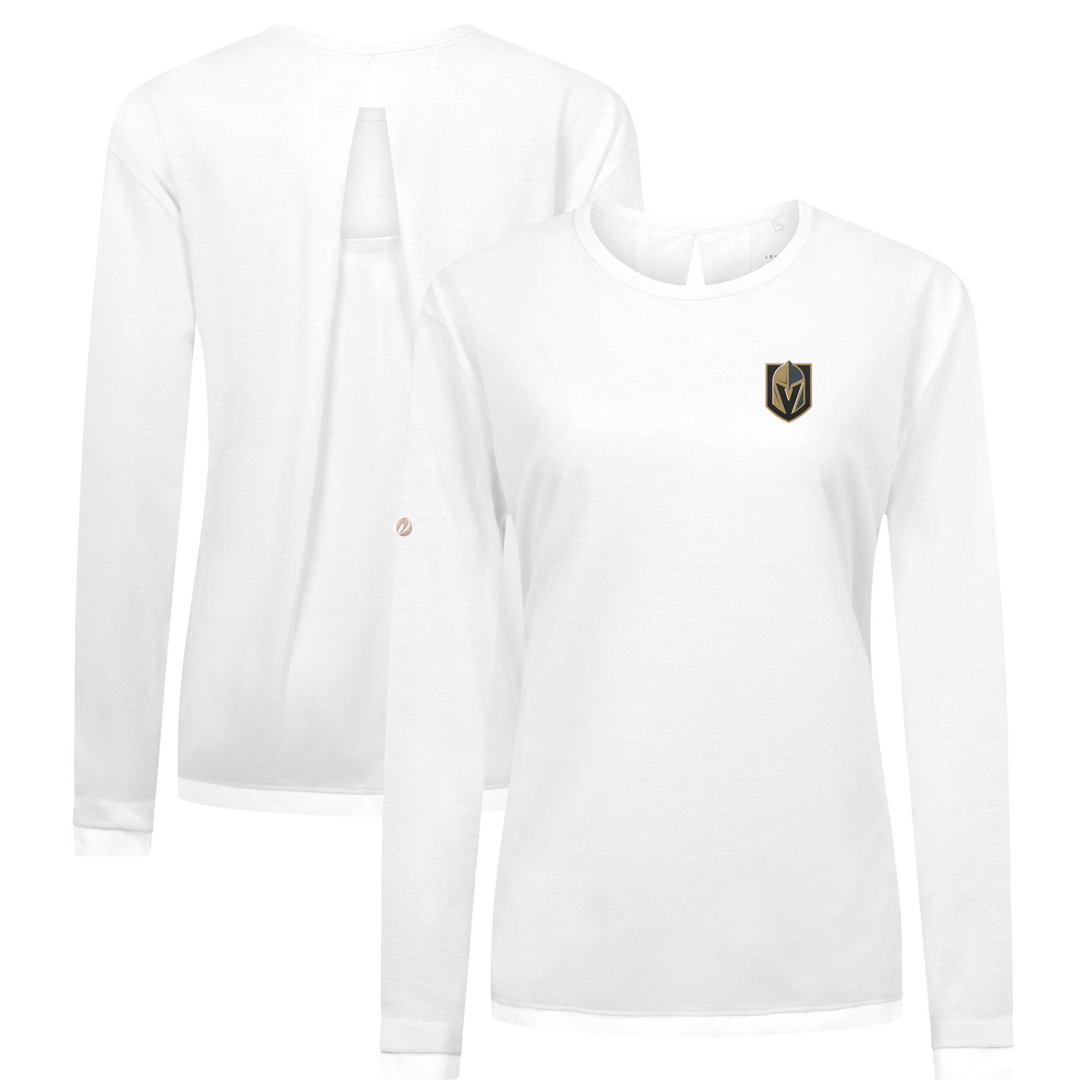 Women’s Levelwear White Vegas Golden Knights Sequoia Primary Logo Long Sleeve T-Shirt Women’s Levelwear White Vegas Golden Knights Sequoia Primary Logo Long Sleeve T-Shirt