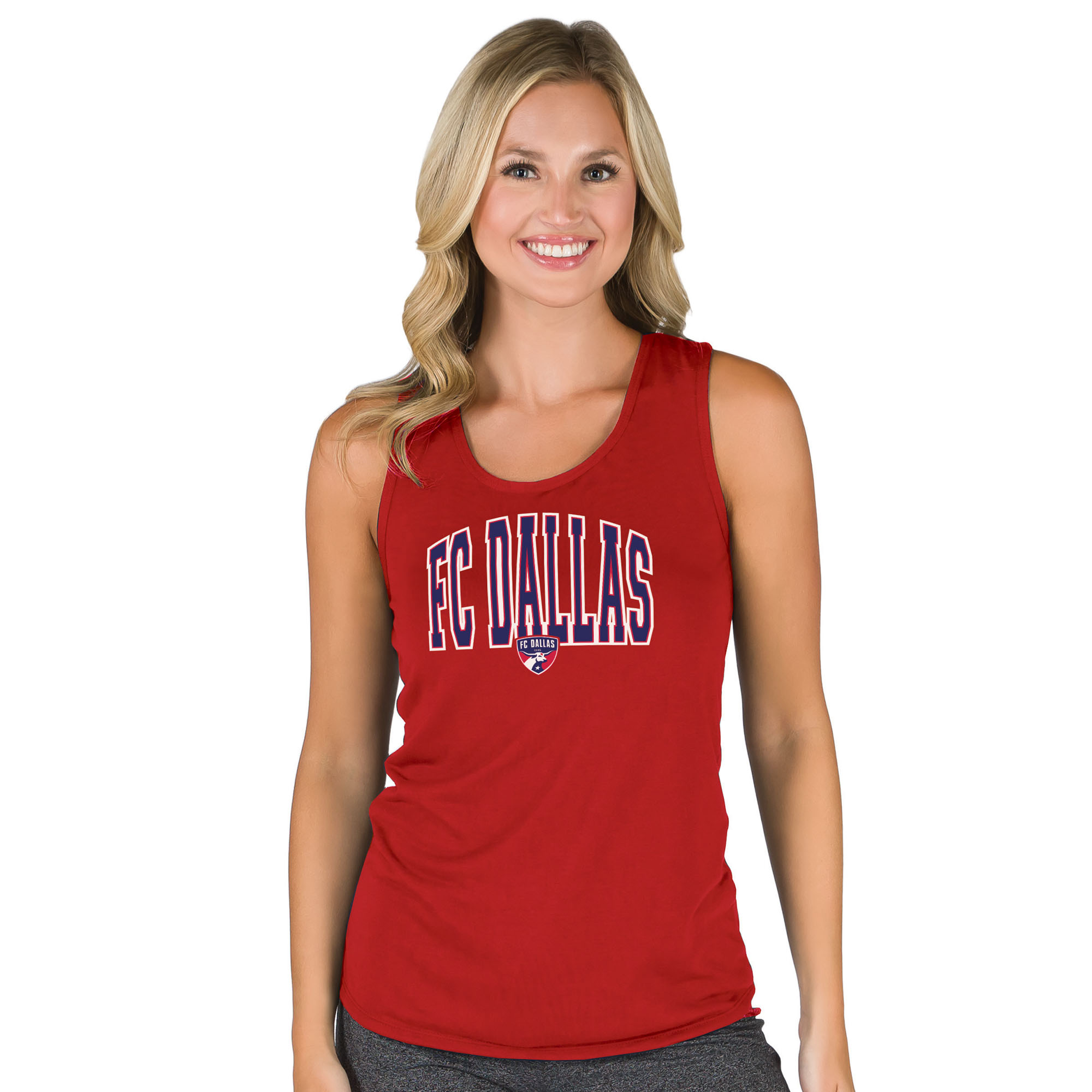 Women’s Concepts Sport Red FC Dallas Marathon Racerback Scoop Neck Tank Top Women’s Concepts Sport Red FC Dallas Marathon Racerback Scoop Neck Tank Top