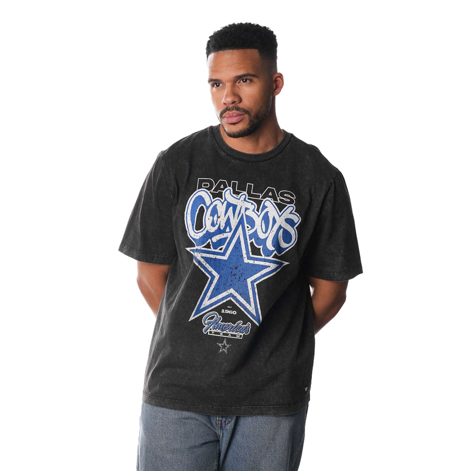 Unisex The Wild Collective Black Dallas Cowboys Graffiti T-Shirt