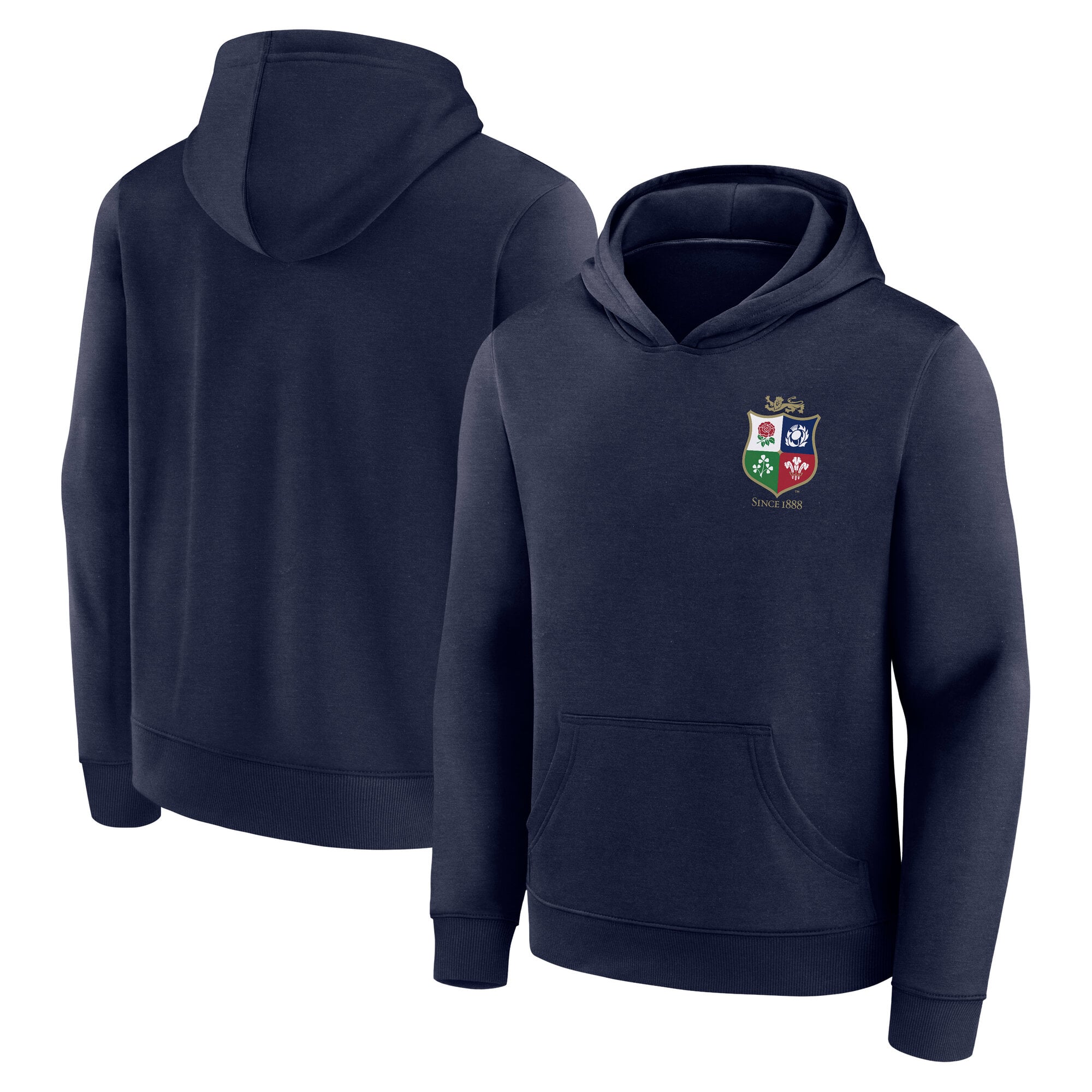 Felpa con cappuccio con stemma piccolo dei British & Irish Lions - Blu navy - ragazzi
