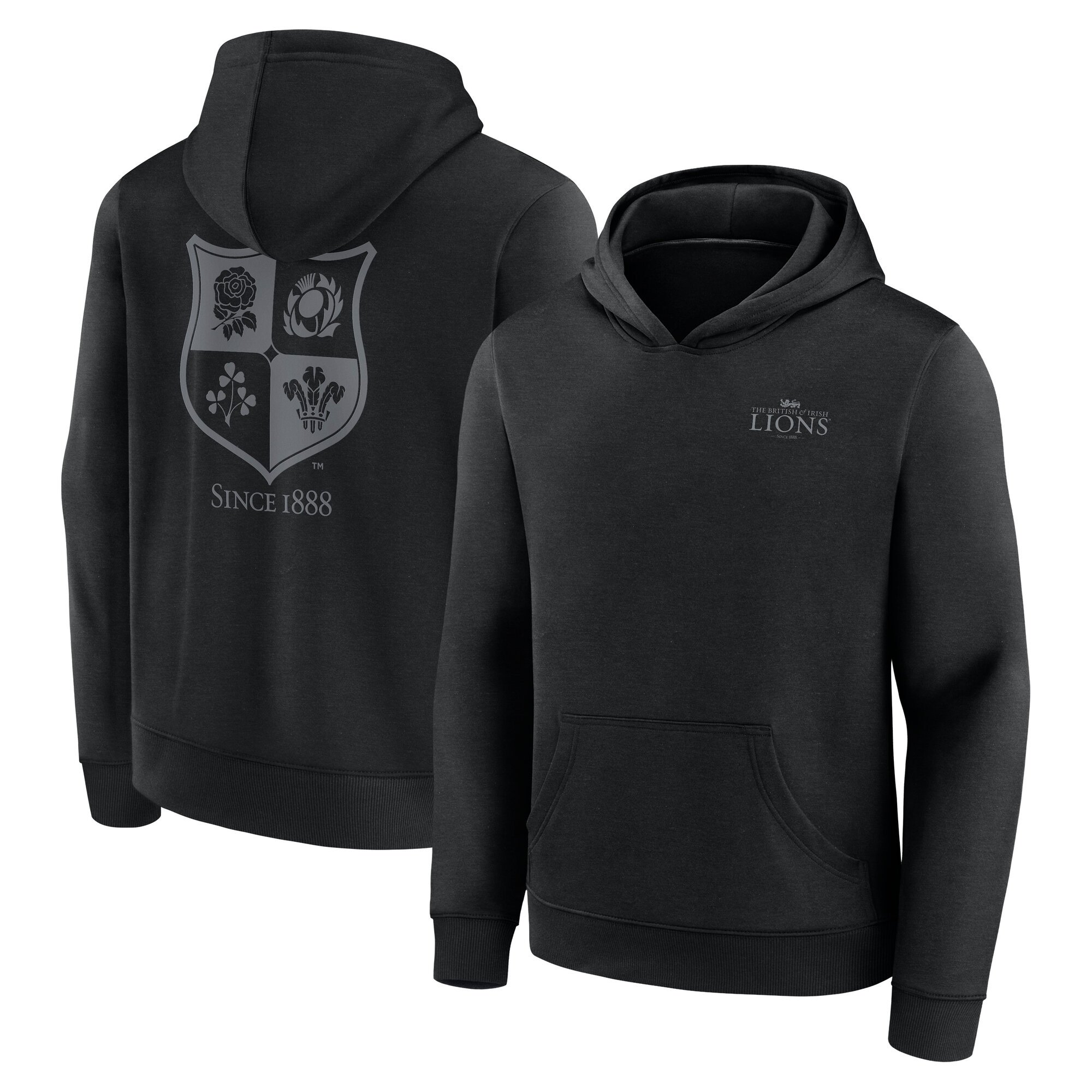 Felpa con cappuccio grafica grande mono logo British & Irish Lions - Nera - Junior