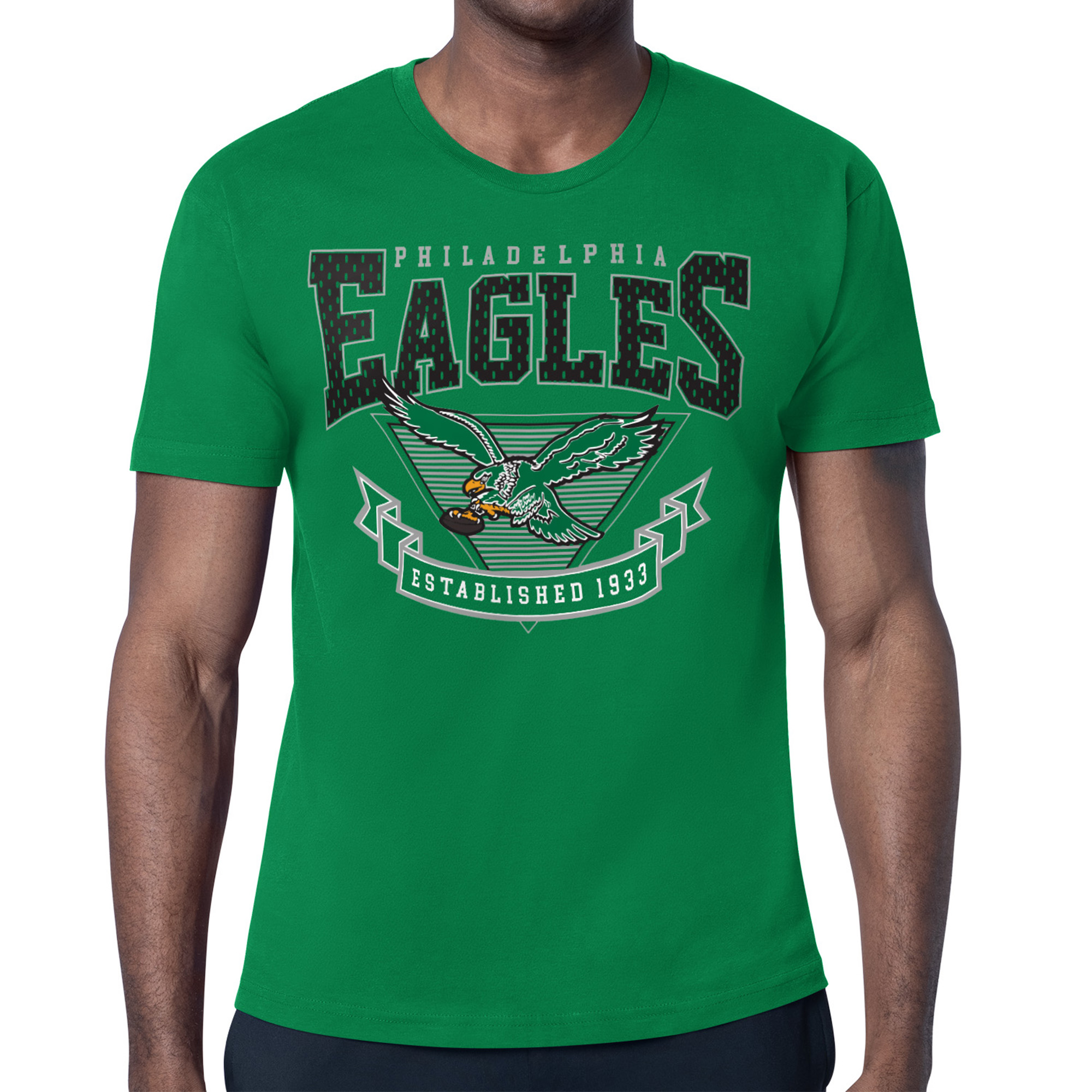 Men's Starter Kelly Green Philadelphia Eagles ‘80s Inspired Retro Logo T-Shirt