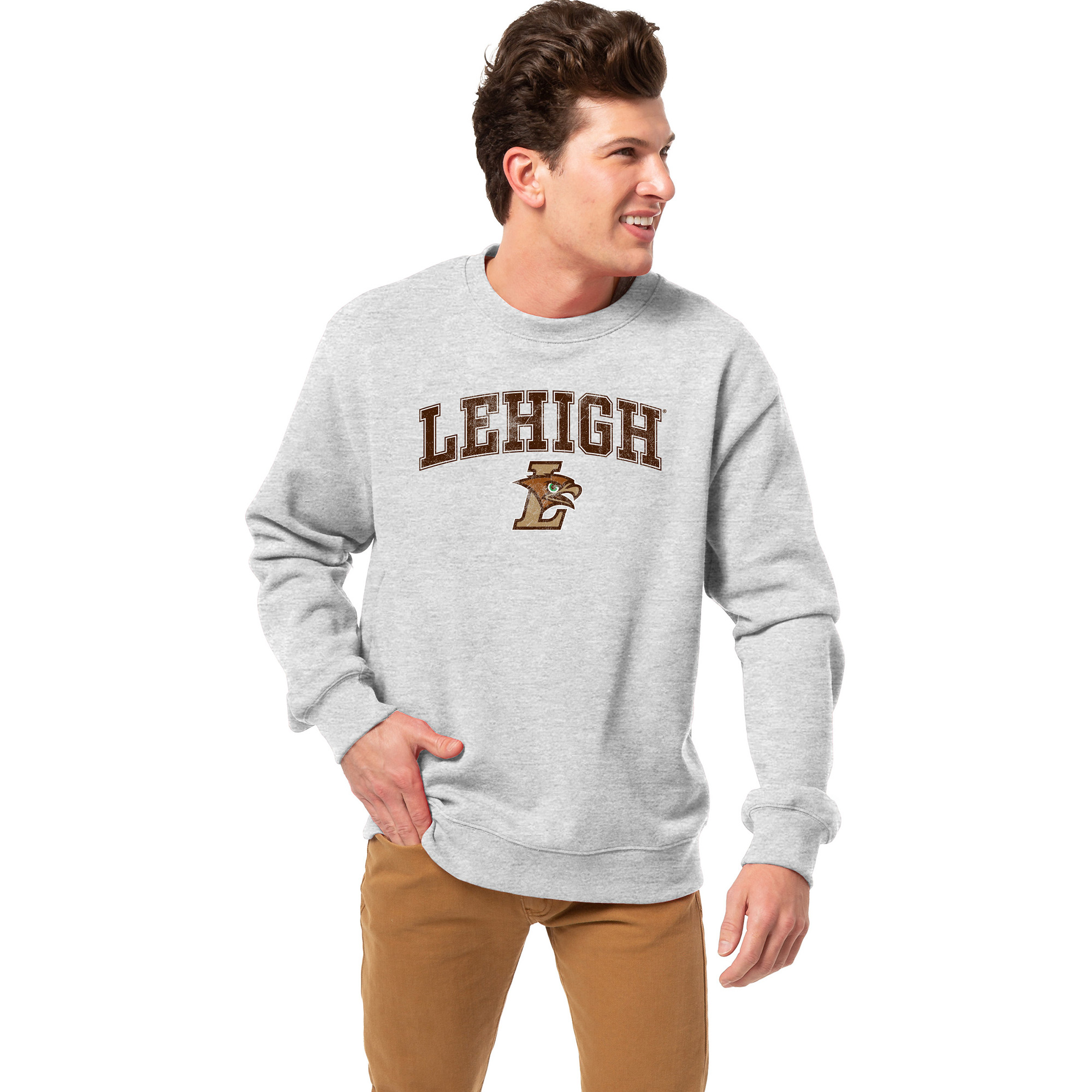 Men’s League Collegiate Wear Heather Gray Lehigh Mountain Hawks Essentials 2.0 Fleece Pullover Sweatshirt Men’s League Collegiate Wear Heather Gray Lehigh Mountain Hawks Essentials 2.0 Fleece Pullover Sweatshirt