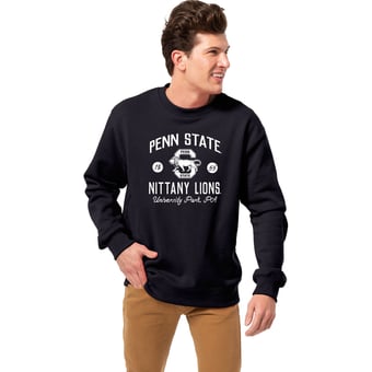 Men's League Collegiate Wear Navy Penn State Nittany Lions Essentials 2.0 Fleece Pullover Sweatshirt