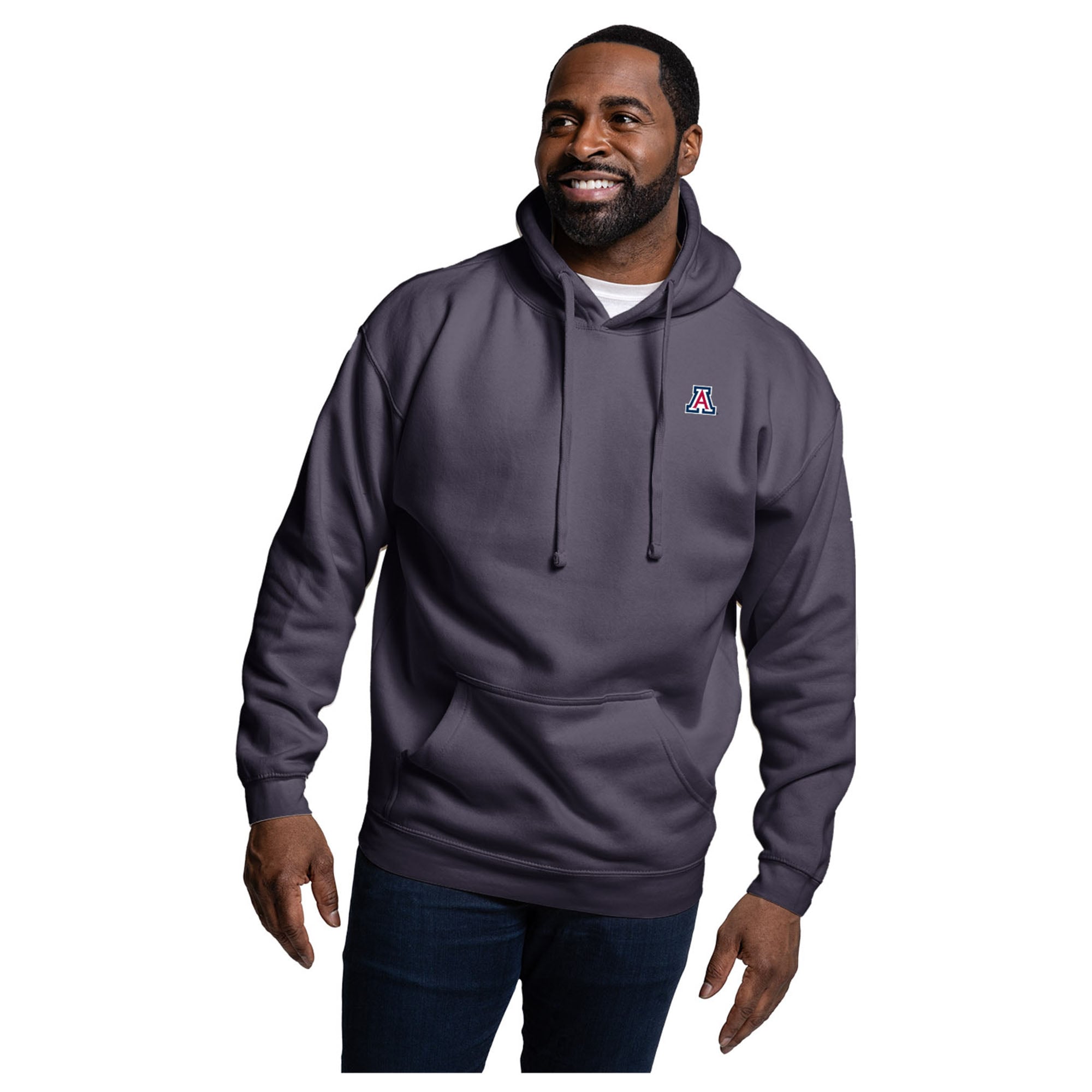 Men's League Collegiate Wear Navy Arizona Wildcats Essentials 2.0 Fleece Pullover Hoodie