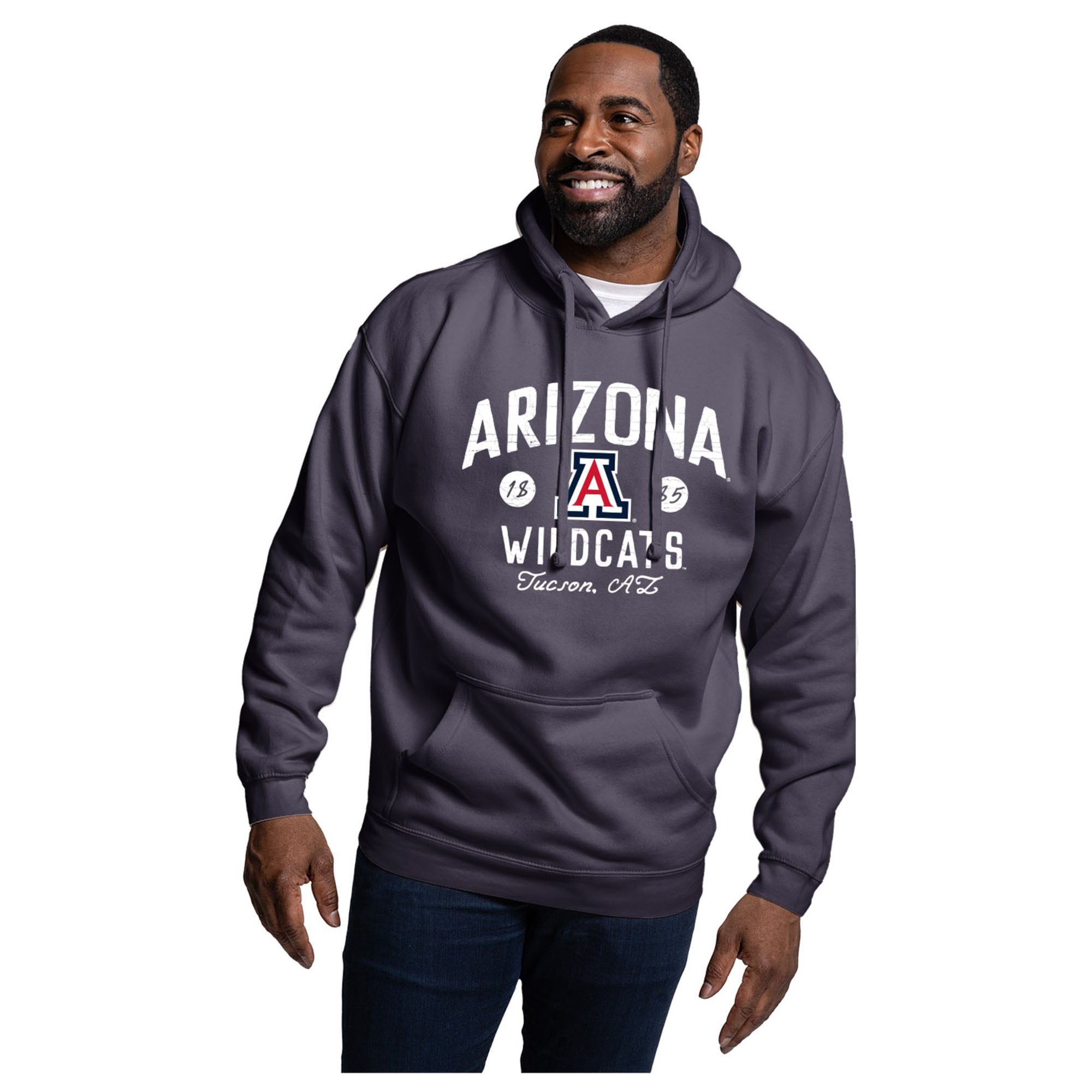 Men's League Collegiate Wear Navy Arizona Wildcats Essentials 2.0 Fleece Pullover Hoodie