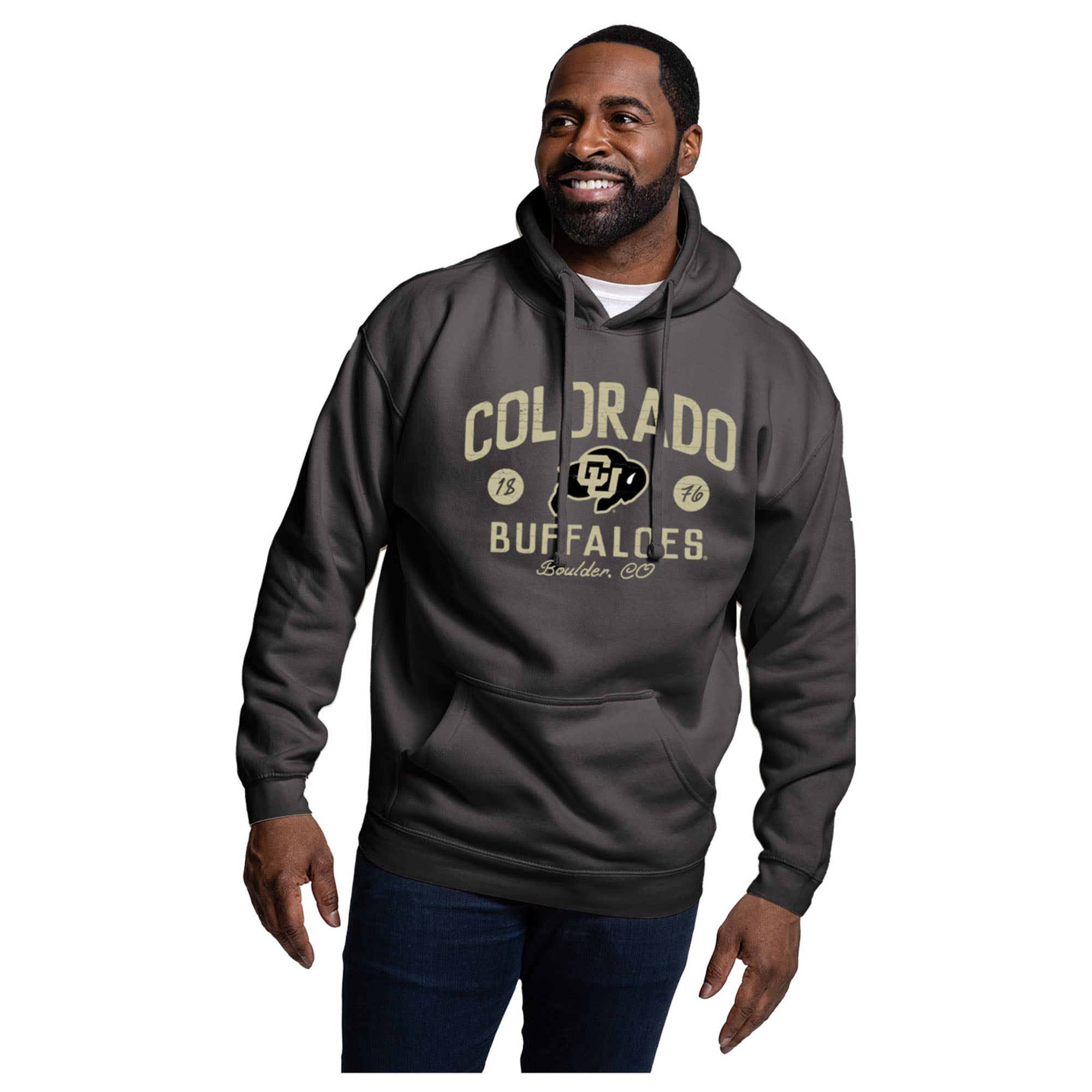 Men's League Collegiate Wear Black Colorado Buffaloes Essentials 2.0 Fleece Pullover Hoodie