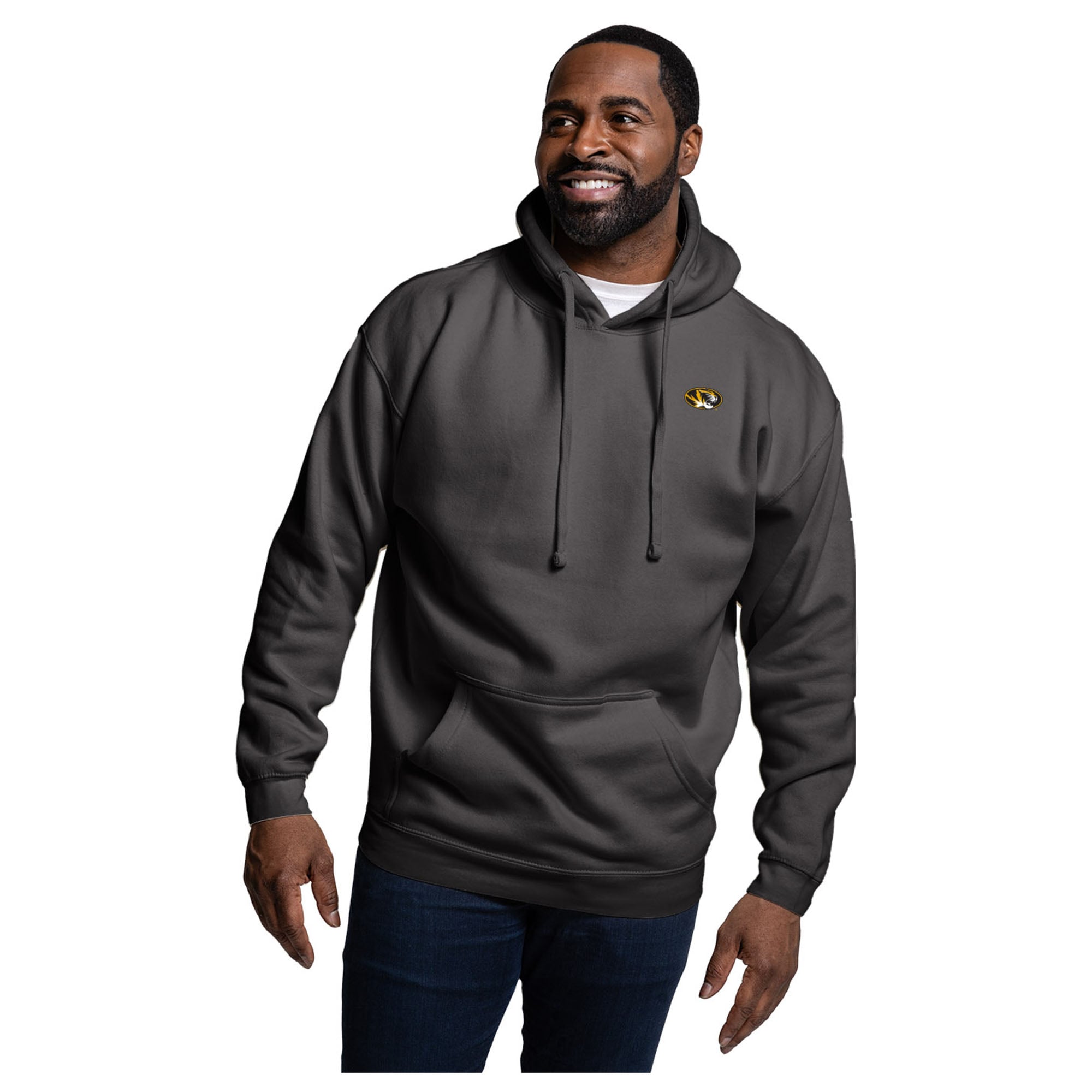 Men's League Collegiate Wear Black Missouri Tigers Essentials 2.0 Fleece Pullover Hoodie