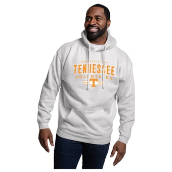 Men's League Collegiate Wear Heather Gray Tennessee Volunteers Essentials 2.0 Fleece Pullover Hoodie