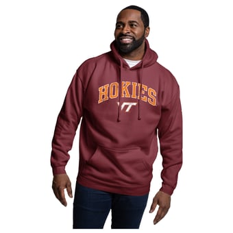 Men's League Collegiate Wear Maroon Virginia Tech Hokies Essentials 2.0 Fleece Pullover Hoodie