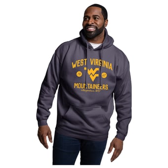 Men's League Collegiate Wear Navy West Virginia Mountaineers Essentials 2.0 Fleece Pullover Hoodie