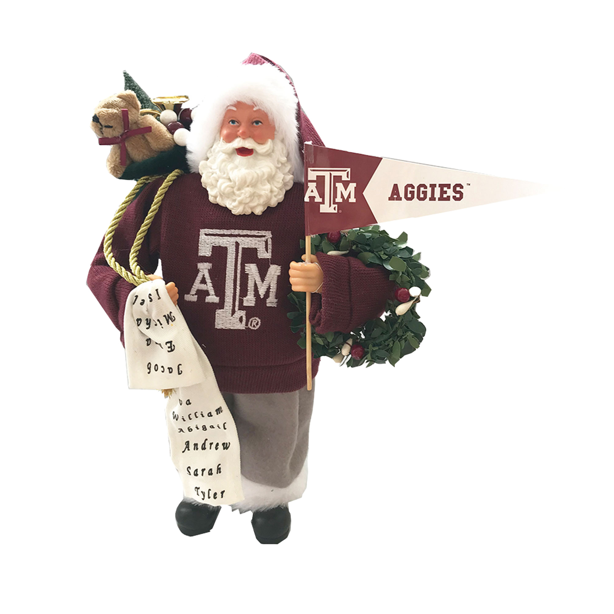 Texas A&M Aggies 12" Proud Santa