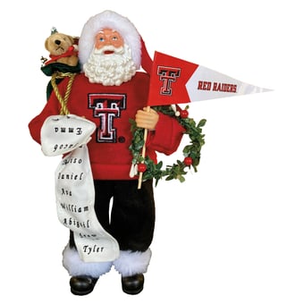 Texas Tech Red Raiders 12" Proud Santa