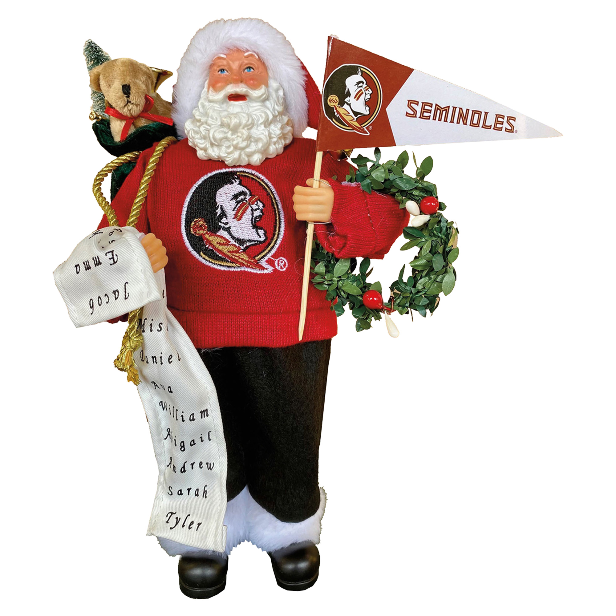 Florida State Seminoles 12" Proud Santa