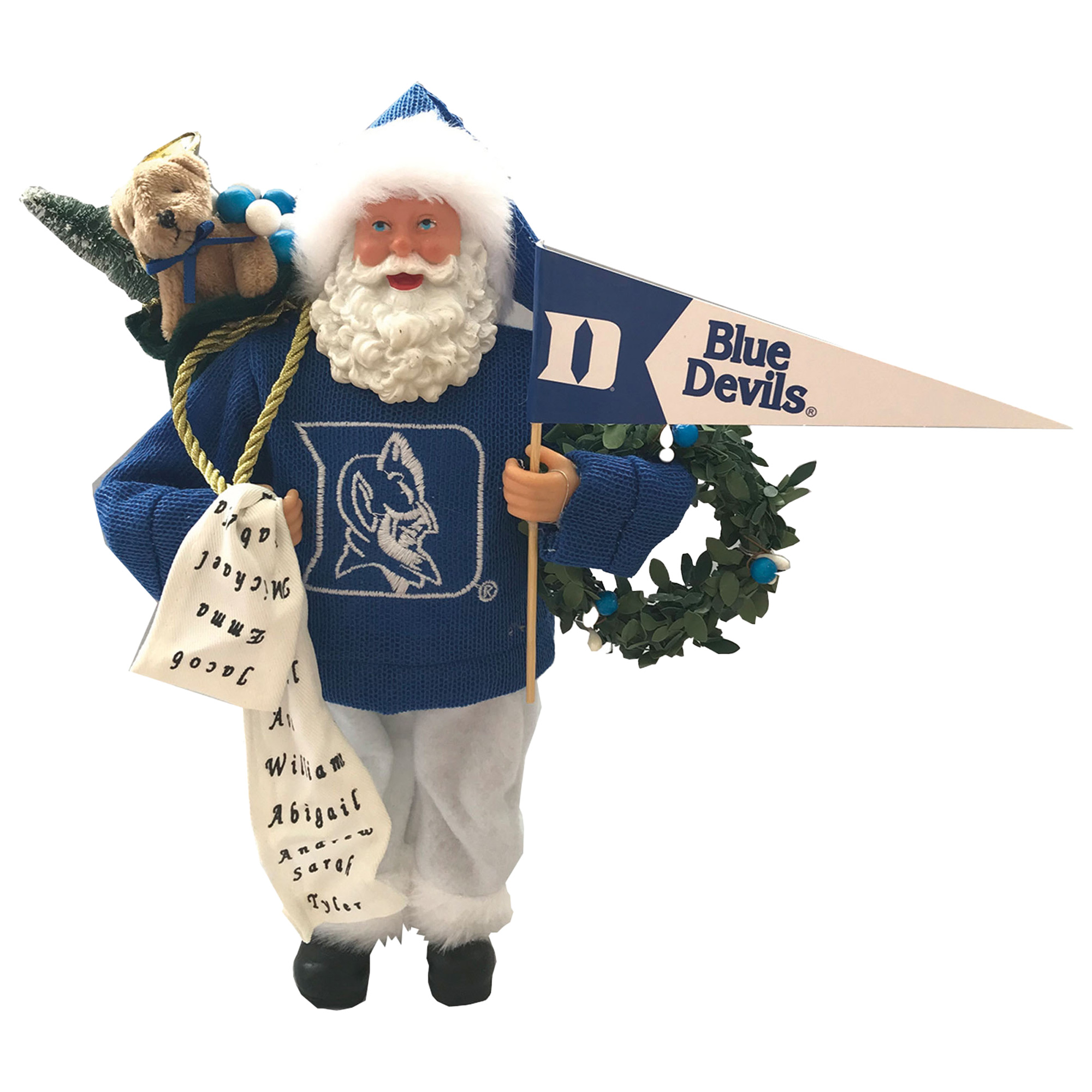 Duke Blue Devils 12" Proud Santa
