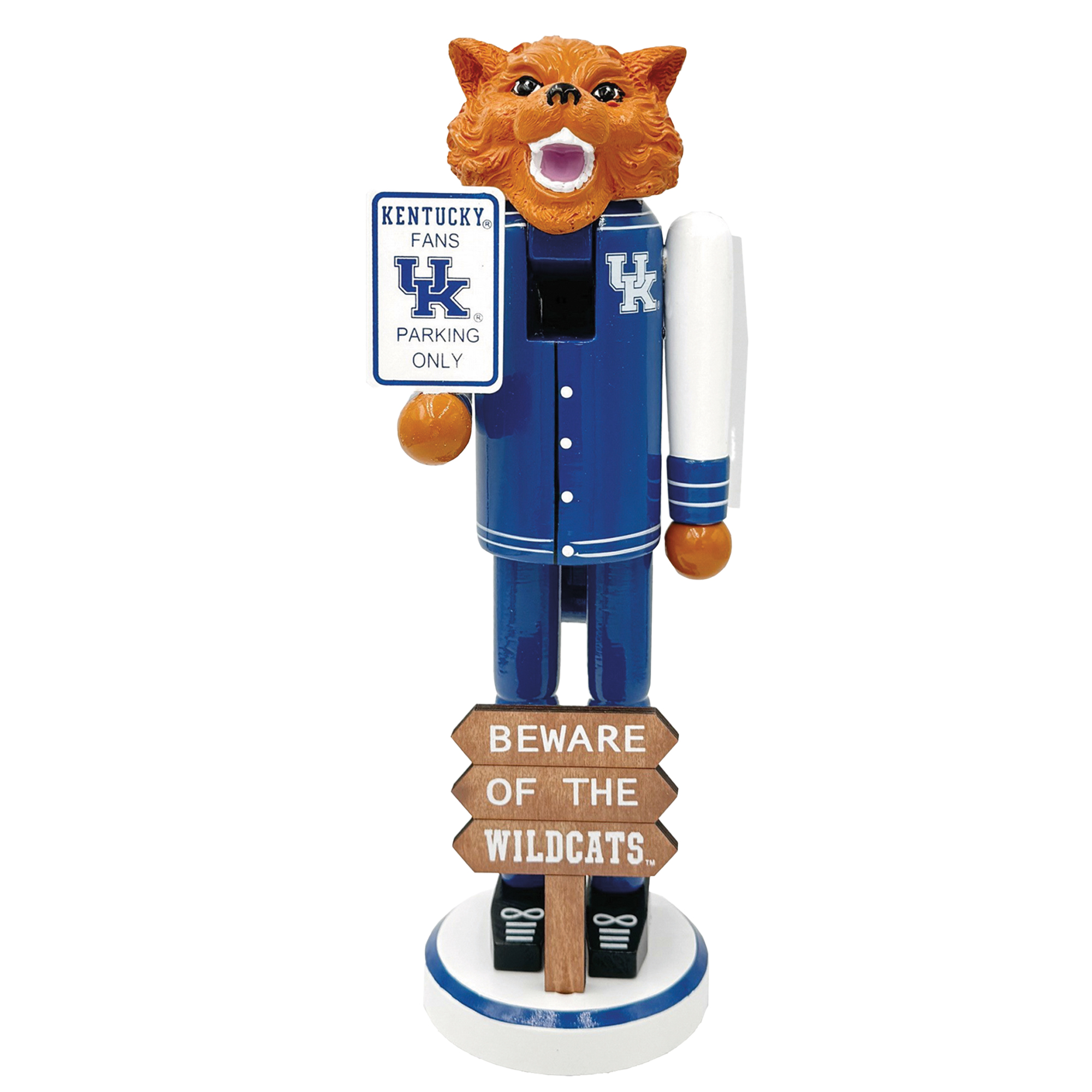 Kentucky Wildcats 12" Beware Nutcracker