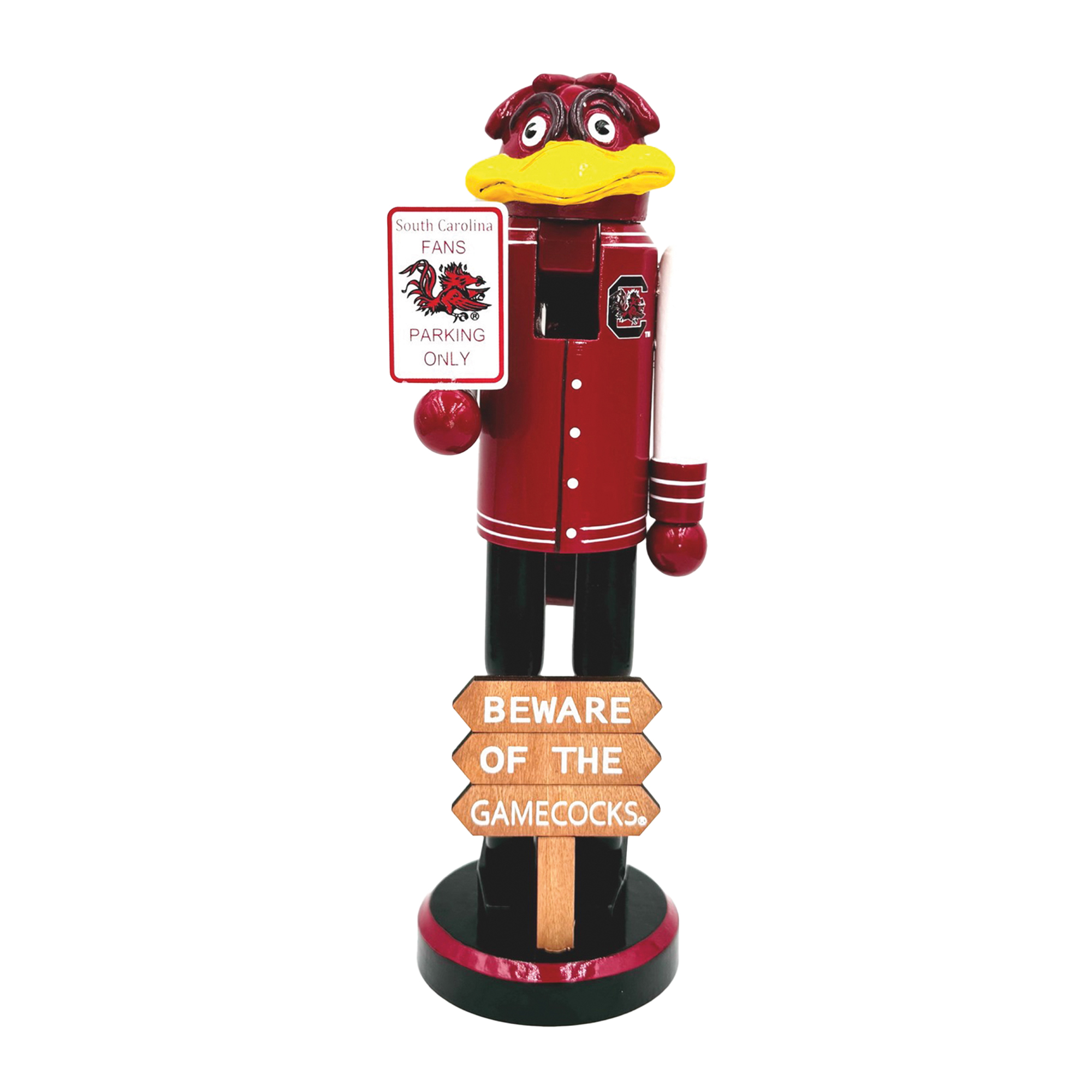 South Carolina Gamecocks 12" Beware Nutcracker