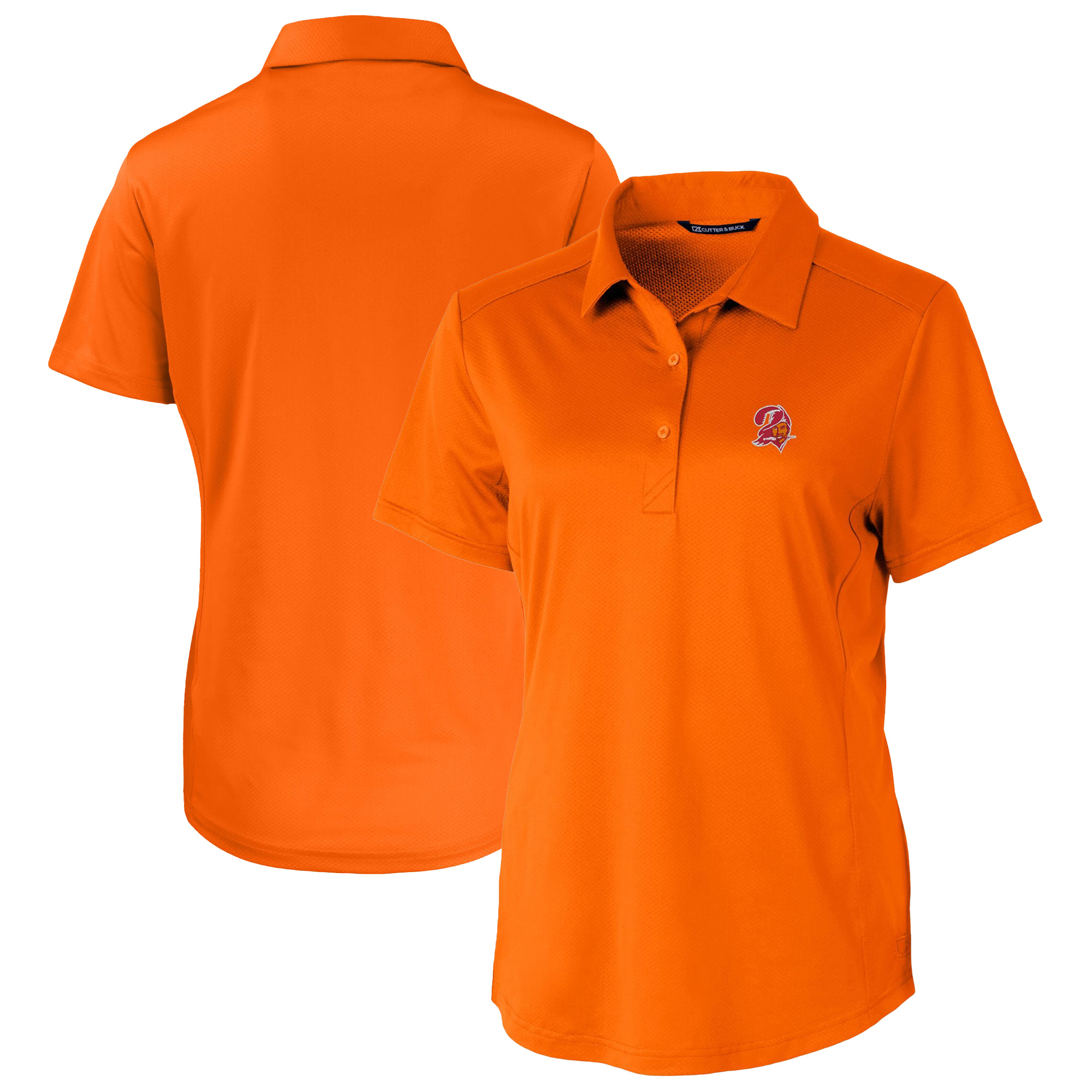 Women’s Cutter & Buck Orange Tampa Bay Buccaneers Prospect Eco Textured Stretch Recycled Polo Women’s Cutter & Buck Orange Tampa Bay Buccaneers Prospect Eco Textured Stretch Recycled Polo