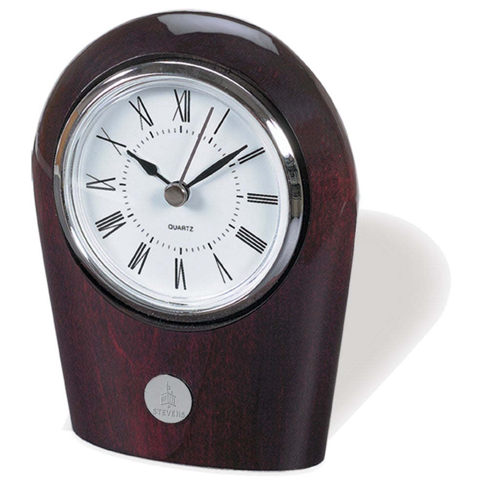 Stevens Institute of Technology Ducks Palm Desk Clock