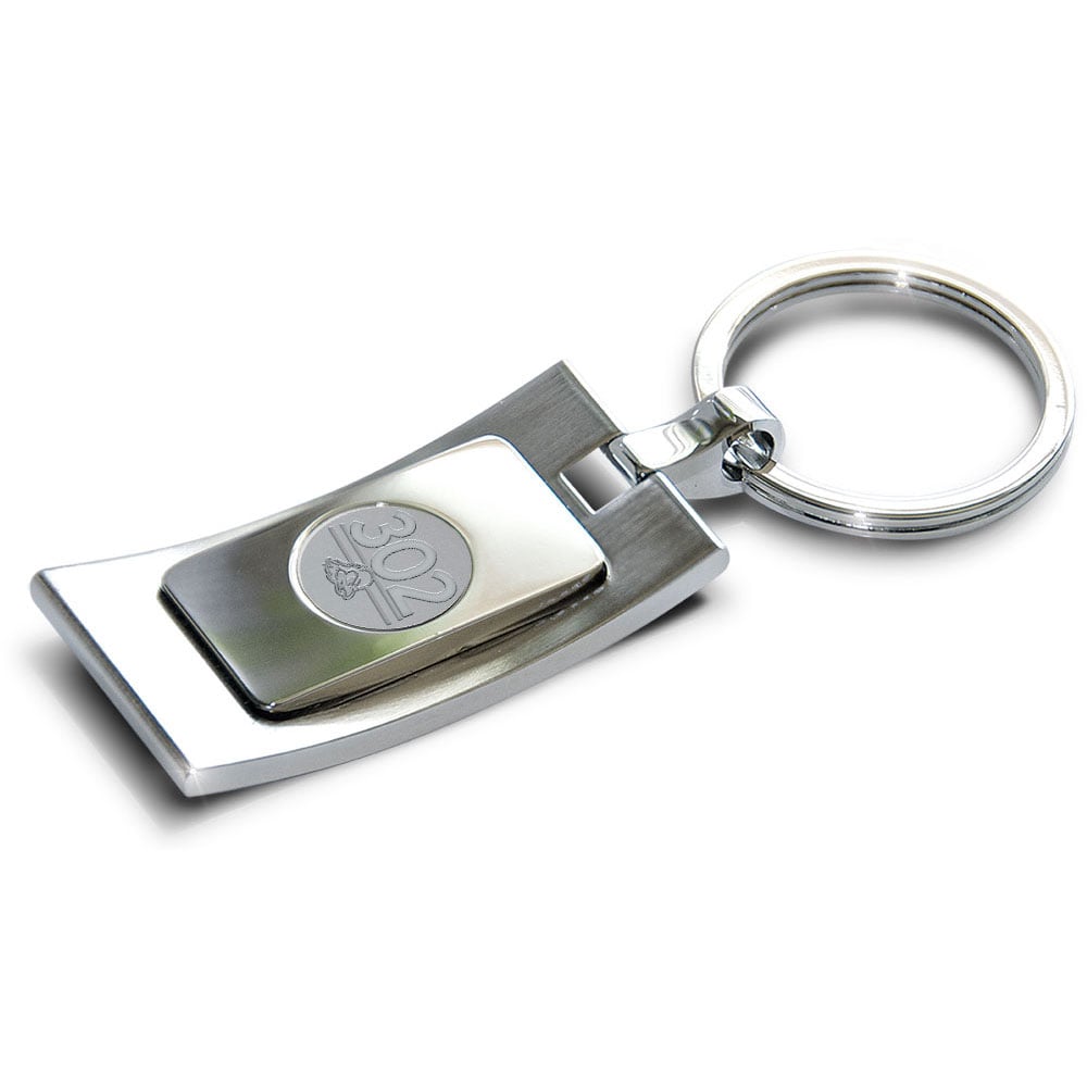 Delaware Fightin' Blue Hens Silver Key Ring