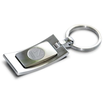 Nazareth University Golden Flyers Silver Key Ring