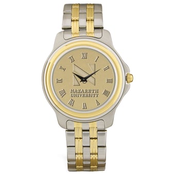 Men's Nazareth University Golden Flyers Gold Medallion Two-Tone Wristwatch