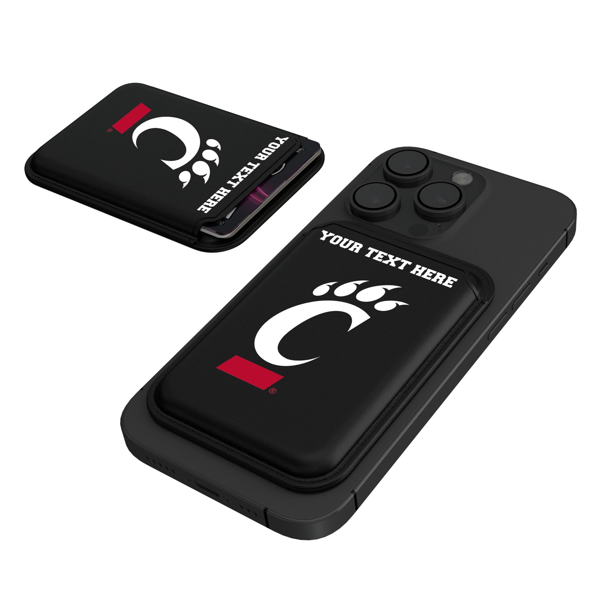 Keyscaper Cincinnati Bearcats Personalized Insignia Magnetic Credit Card Wallet
