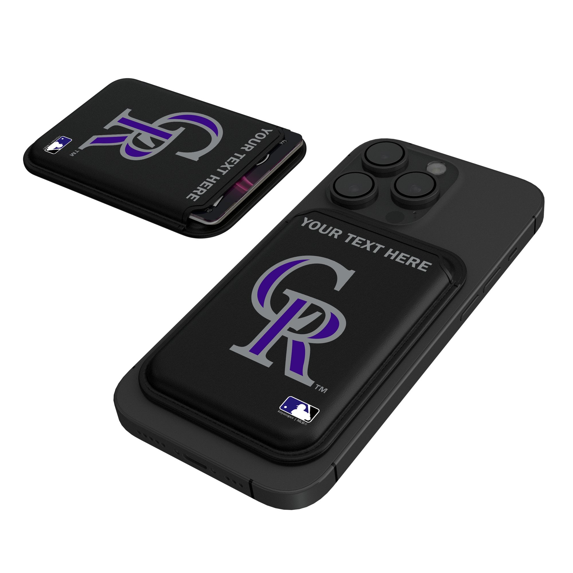 Keyscaper Colorado Rockies Personalized Insignia Magnetic Credit Card Wallet