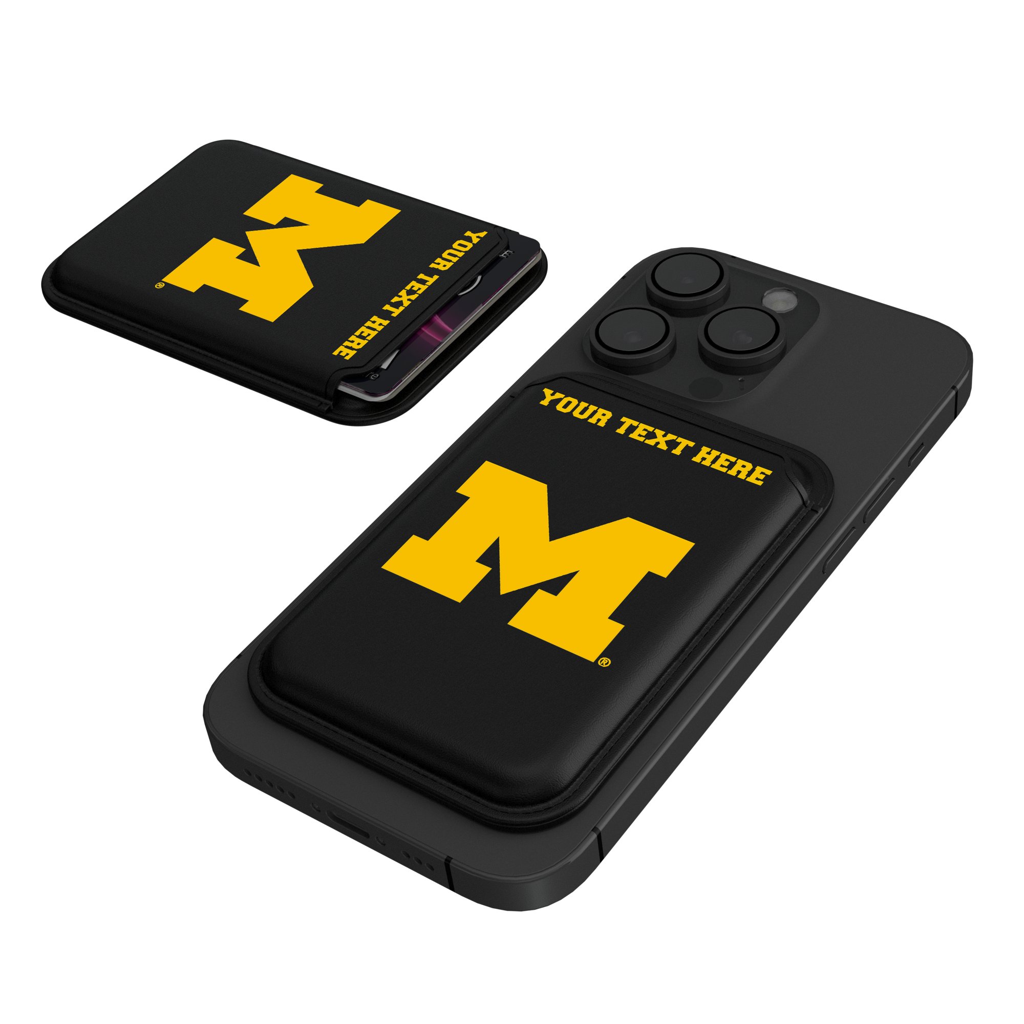 Keyscaper Michigan Wolverines Personalized Insignia Magnetic Credit Card Wallet