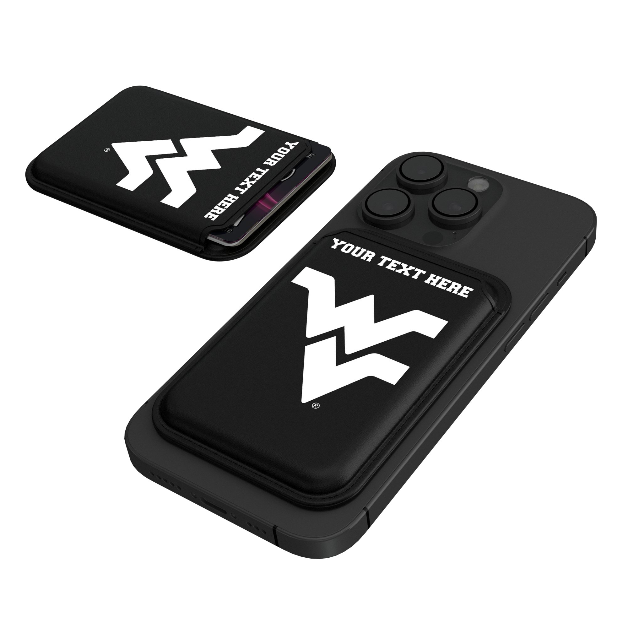 Keyscaper West Virginia Mountaineers Personalized Insignia Magnetic Credit Card Wallet