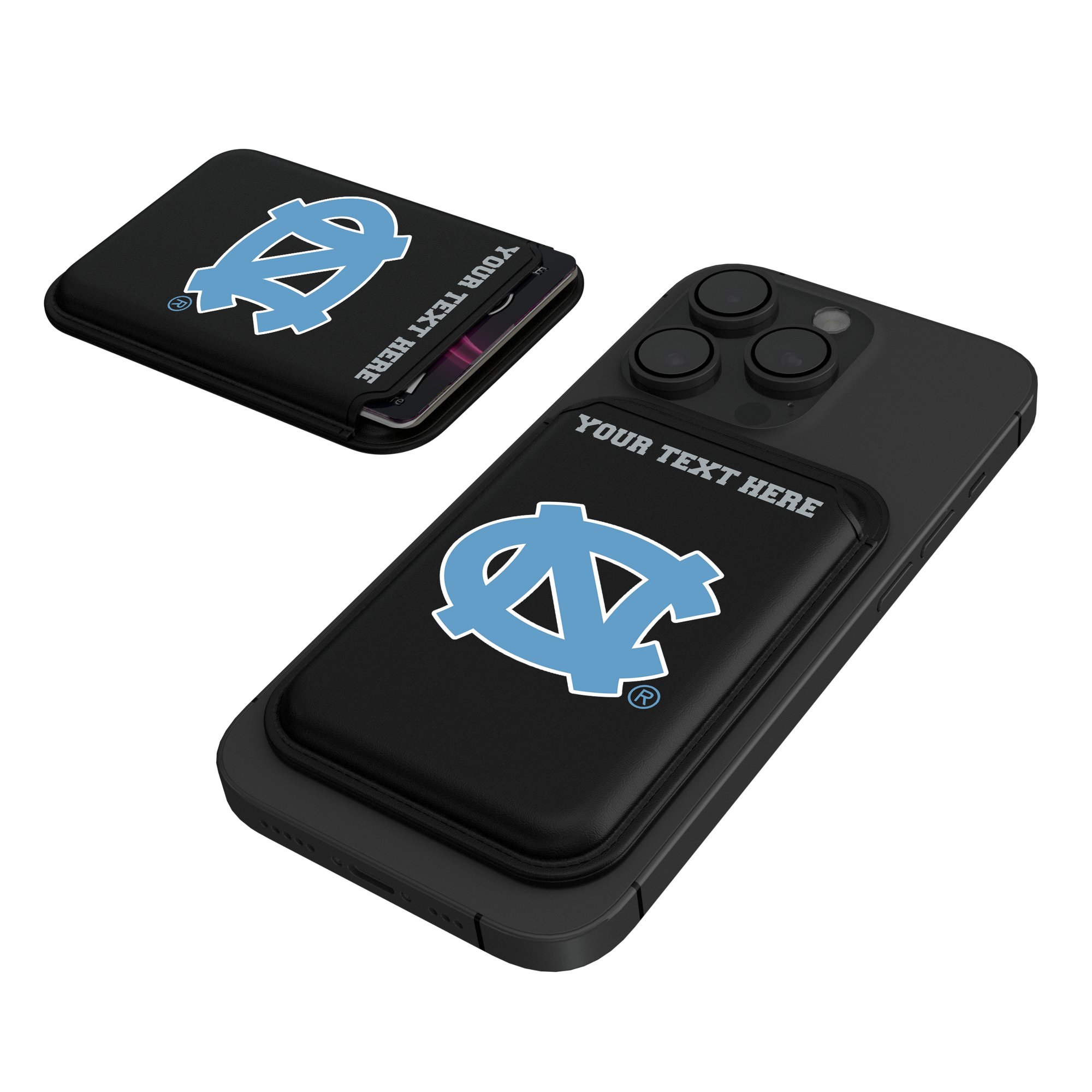 Keyscaper North Carolina Tar Heels Personalized Insignia Magnetic Credit Card Wallet