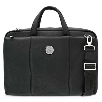 Silver Appalachian State Mountaineers Leather Briefcase