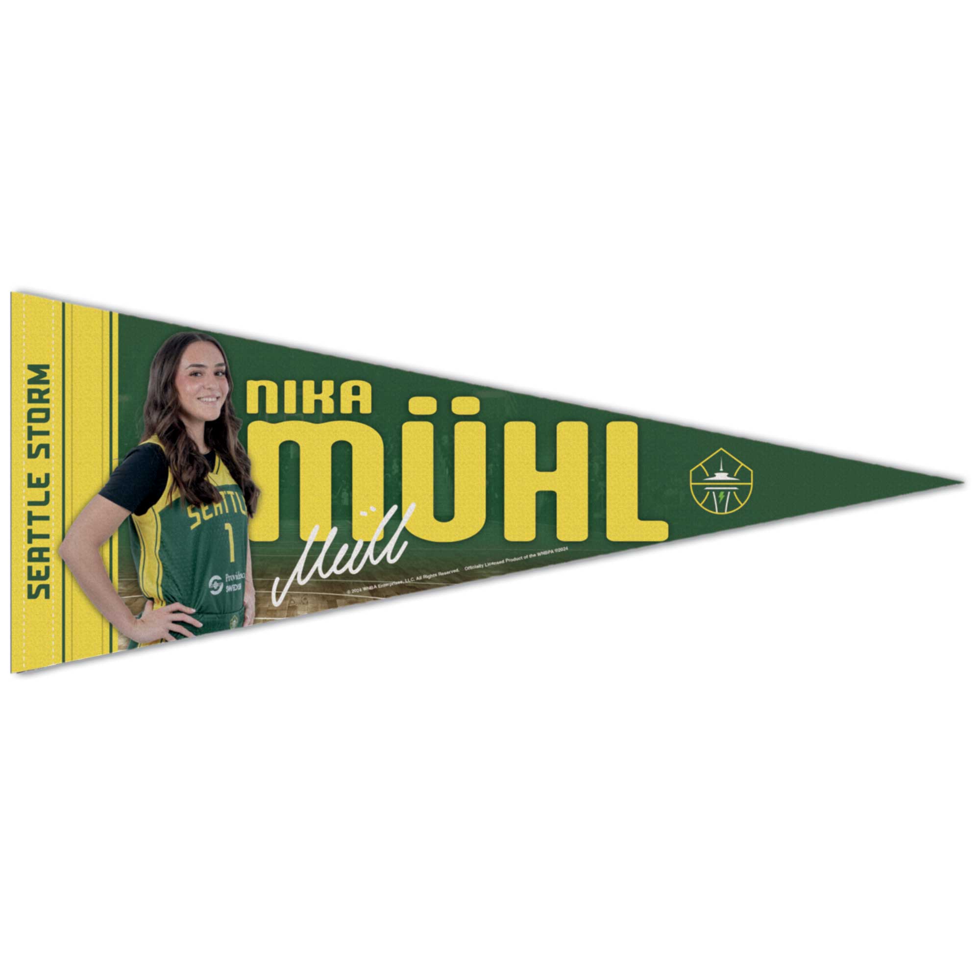 WinCraft Nika Muhl Seattle Storm 12" x 30" Premium Pennant