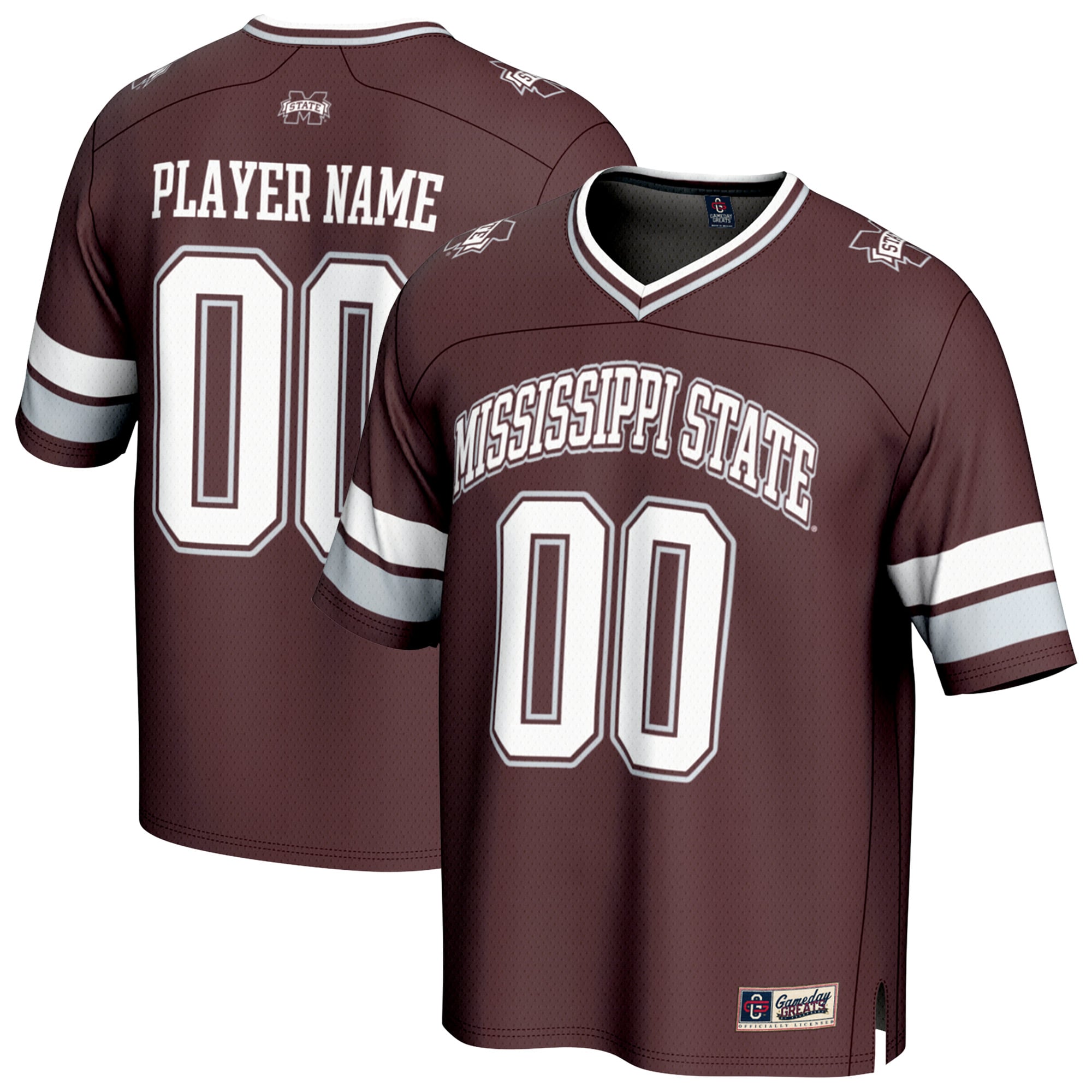 Unisex GameDay Greats Maroon Mississippi State Bulldogs NIL Pick-A-Player Football Fashion Jersey