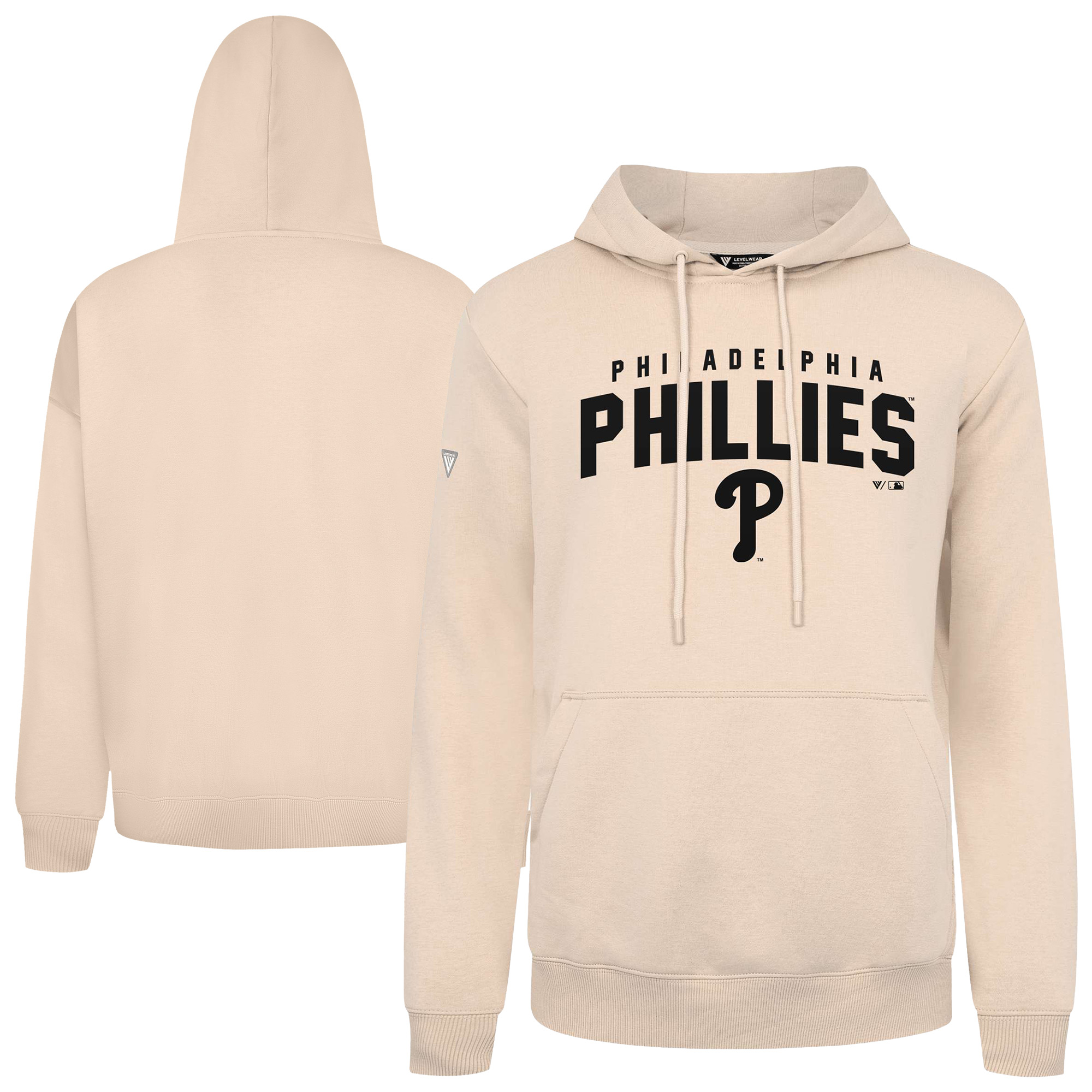 Men’s Levelwear Khaki Philadelphia Phillies Podium Team Arch Pullover Hoodie Men’s Levelwear Khaki Philadelphia Phillies Podium Team Arch Pullover Hoodie