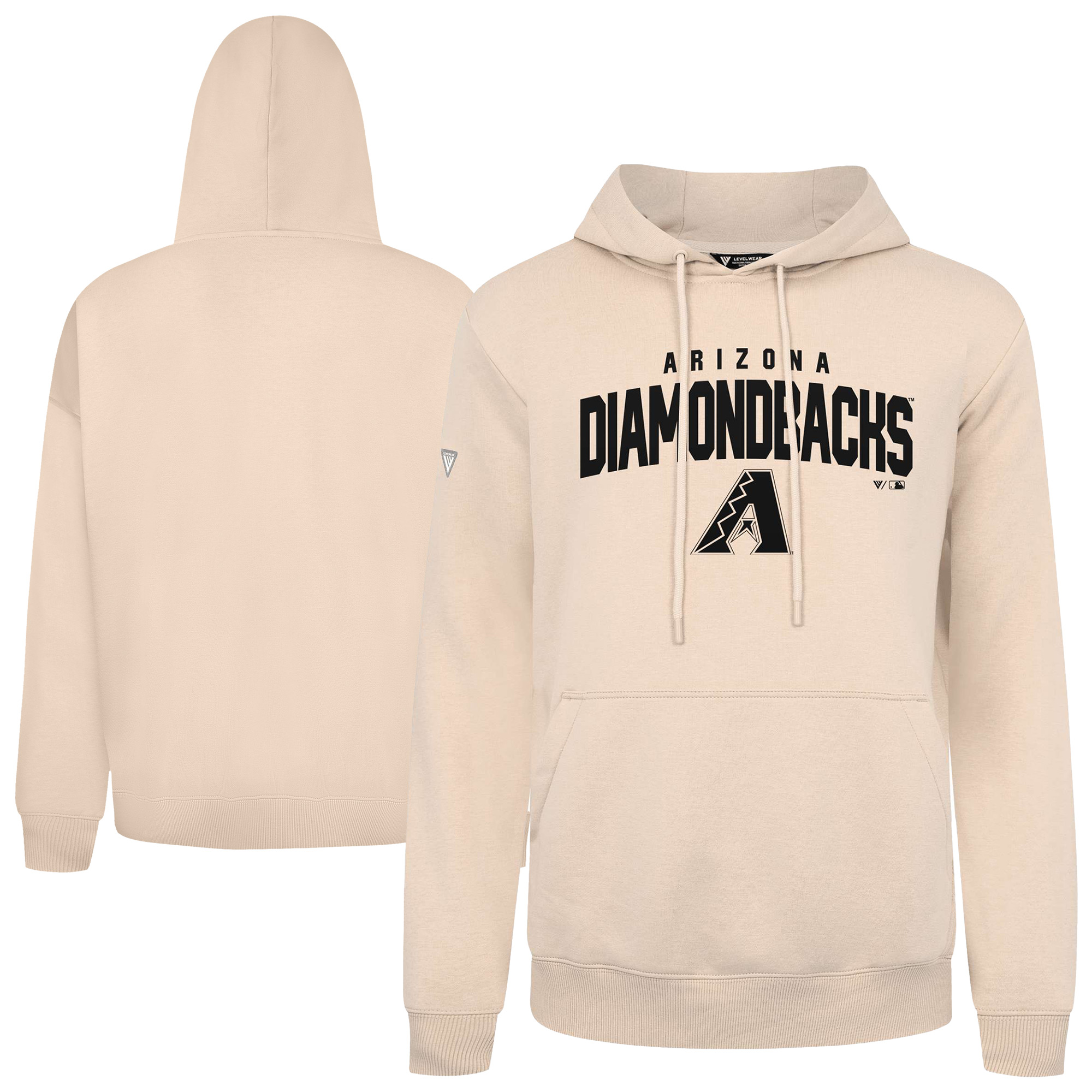 Men’s Levelwear Khaki Arizona Diamondbacks Podium Team Arch Pullover Hoodie Men’s Levelwear Khaki Arizona Diamondbacks Podium Team Arch Pullover Hoodie