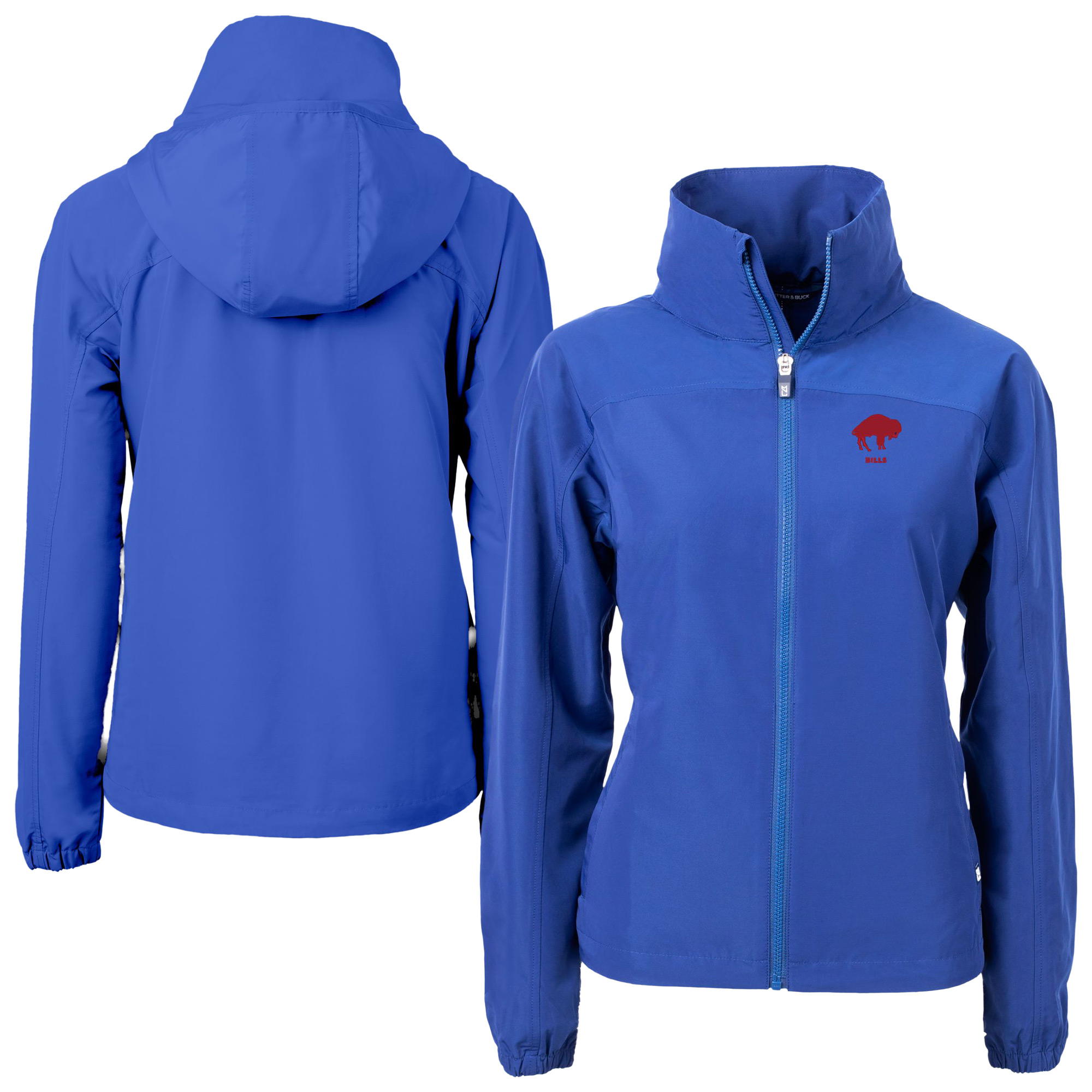 Women's Cutter & Buck Royal Buffalo Bills Historic Charter Eco Recycled Full-Zip Jacket