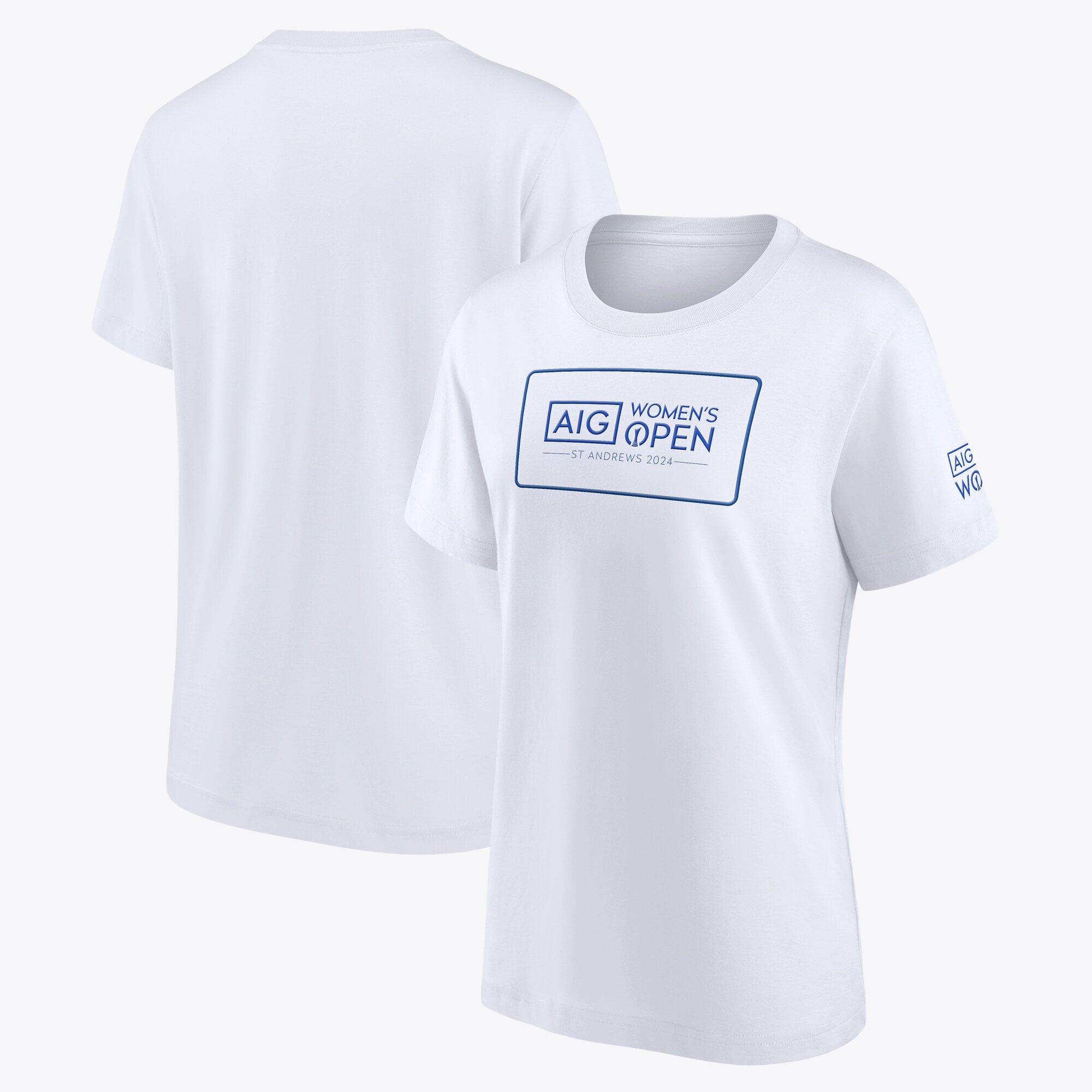 AIG Womens Open St Andrews 2024 Puff Print Logo T-Shirt - Bianco - Donna