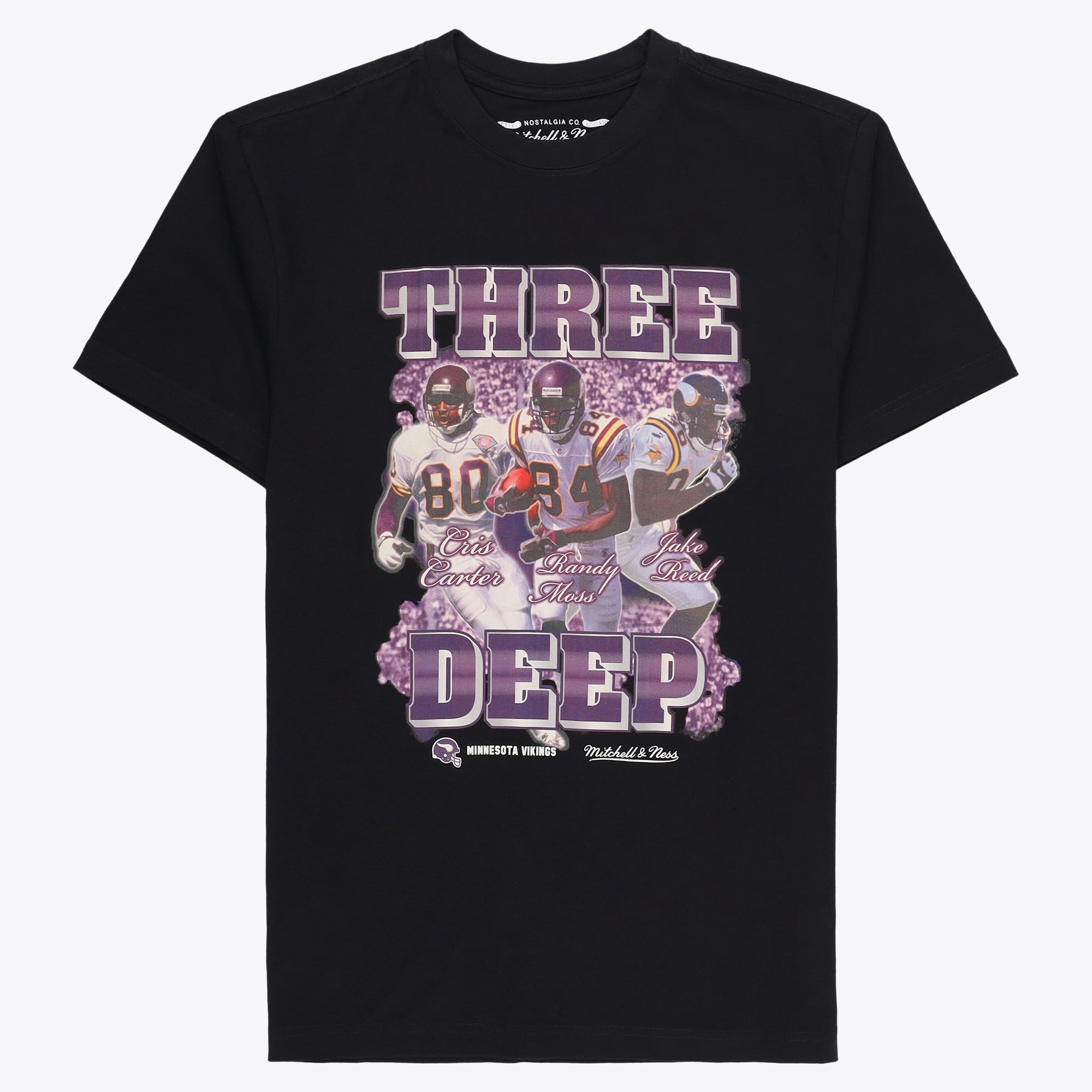 Maglietta Minnesota Vikings Three Deep - Nero - Uomo