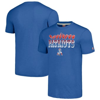 Unisex Homage Blue New England Patriots The NFL ASL Collection by Love Sign American Sign Language T-Shirt