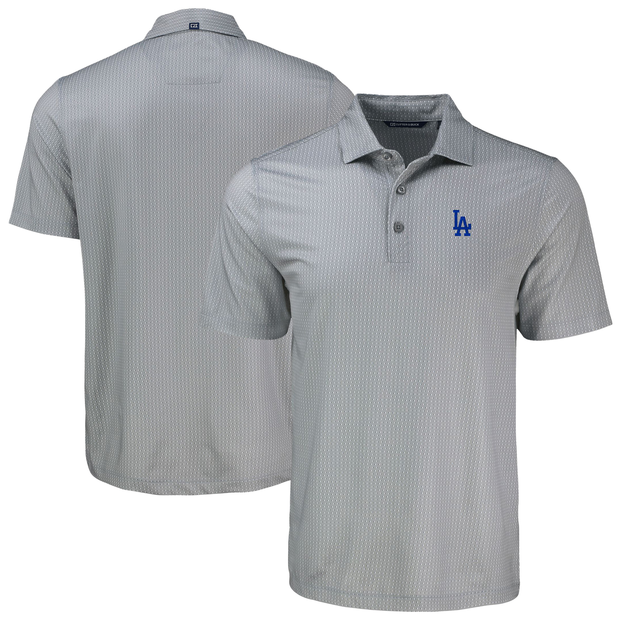 Men’s Cutter & Buck Gray Los Angeles Dodgers Pike Eco Shadow Check Print Men’s Cutter & Buck Gray Los Angeles Dodgers Pike Eco Shadow Check Print