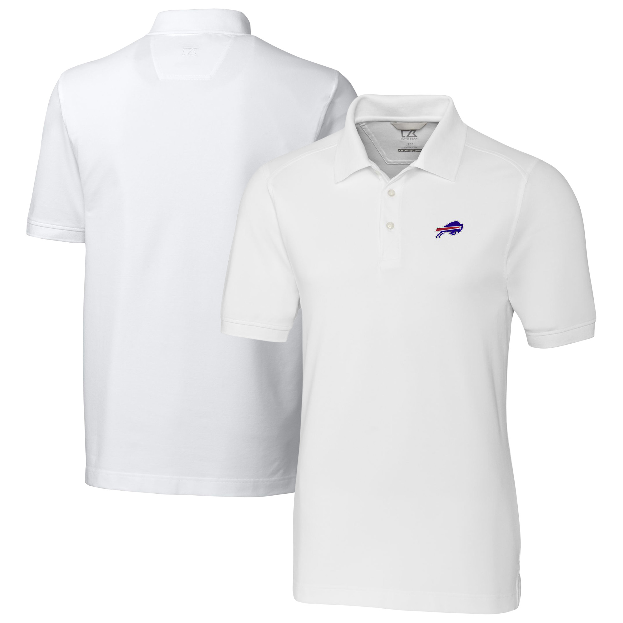Men’s Cutter & Buck White Buffalo Bills Big & Tall Advantage Eco Pique DryTec Tri-Blend Polo Men’s Cutter & Buck White Buffalo Bills Big & Tall Advantage Eco Pique DryTec Tri-Blend Polo