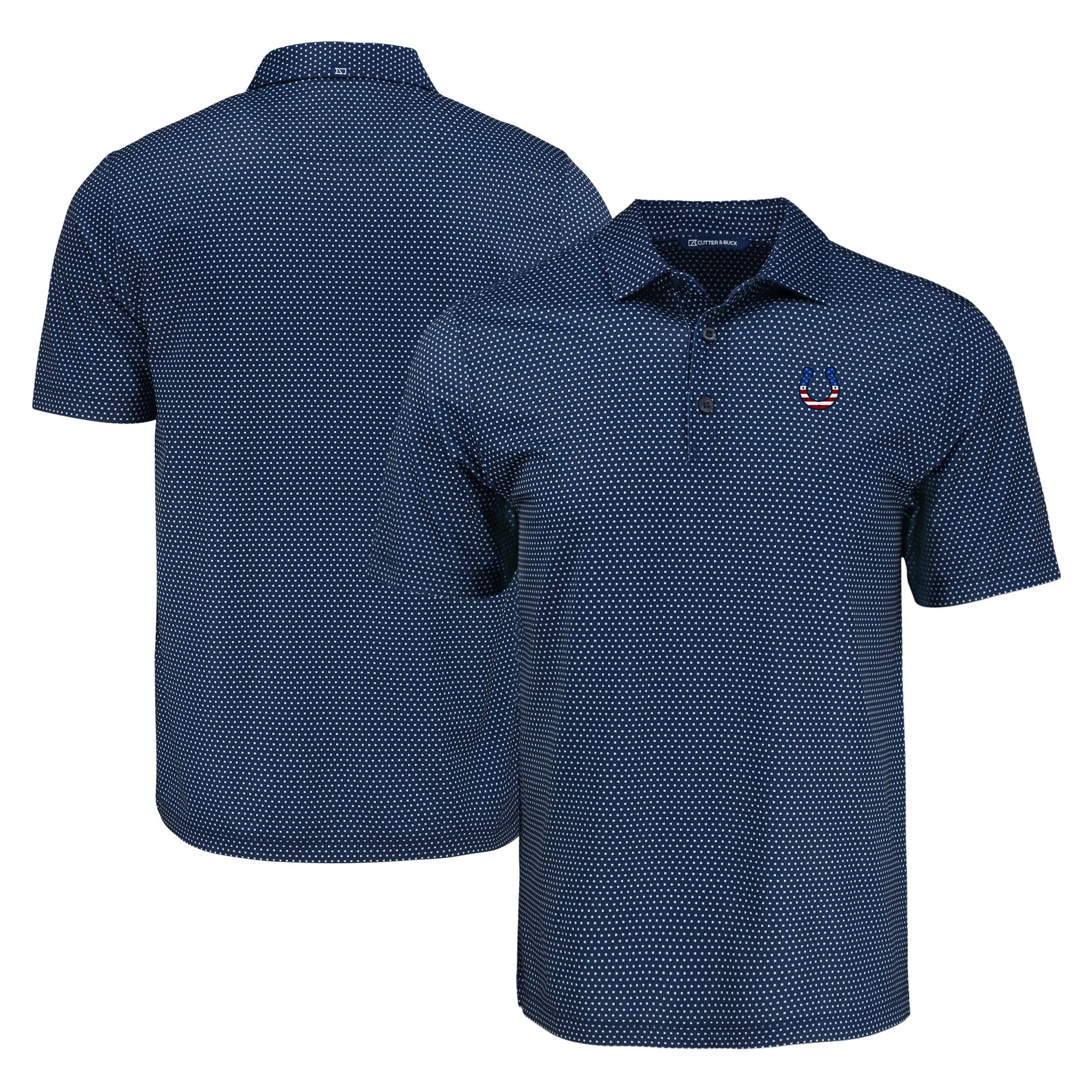 Men’s Cutter & Buck Navy Indianapolis Colts Pike Eco Shadow Check Print Recycled Polo Men’s Cutter & Buck Navy Indianapolis Colts Pike Eco Shadow Check Print Recycled Polo