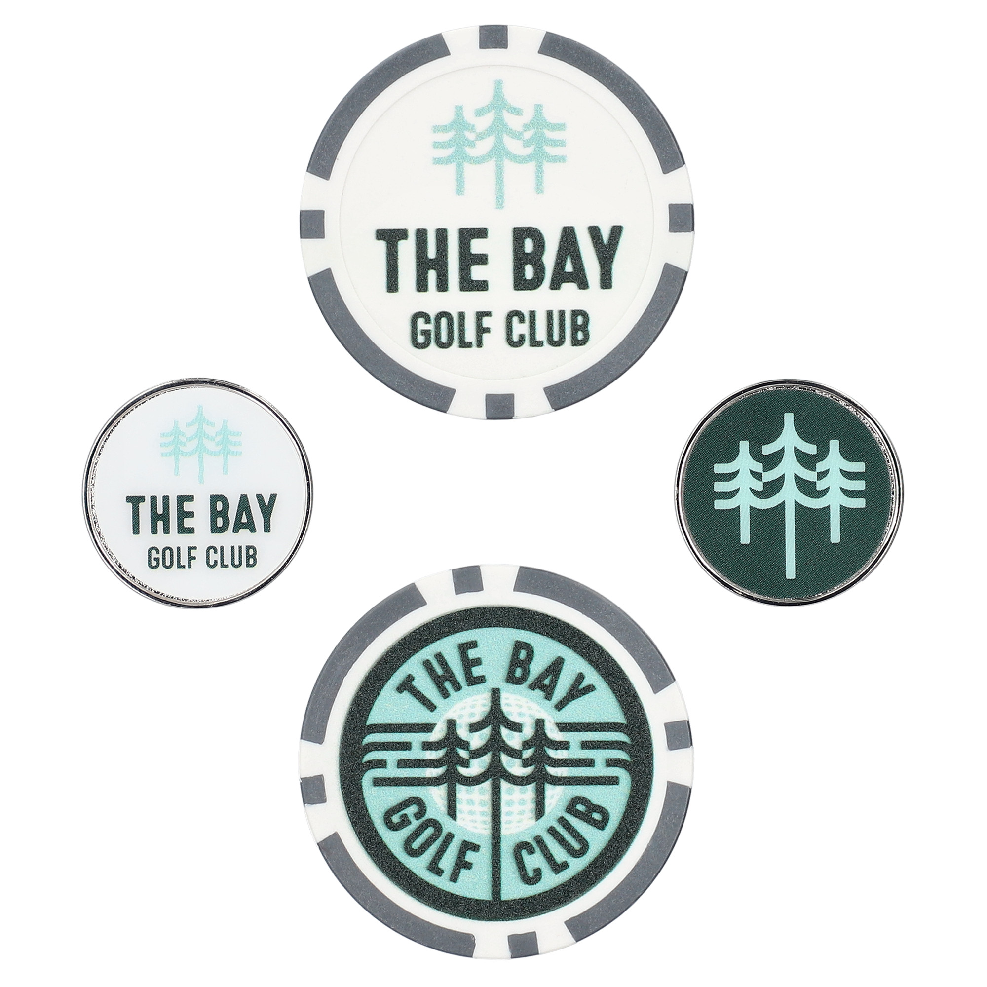 WinCraft The Bay Golf Club 4-Pack Ball Marker Set WinCraft The Bay Golf Club 4-Pack Ball Marker Set
