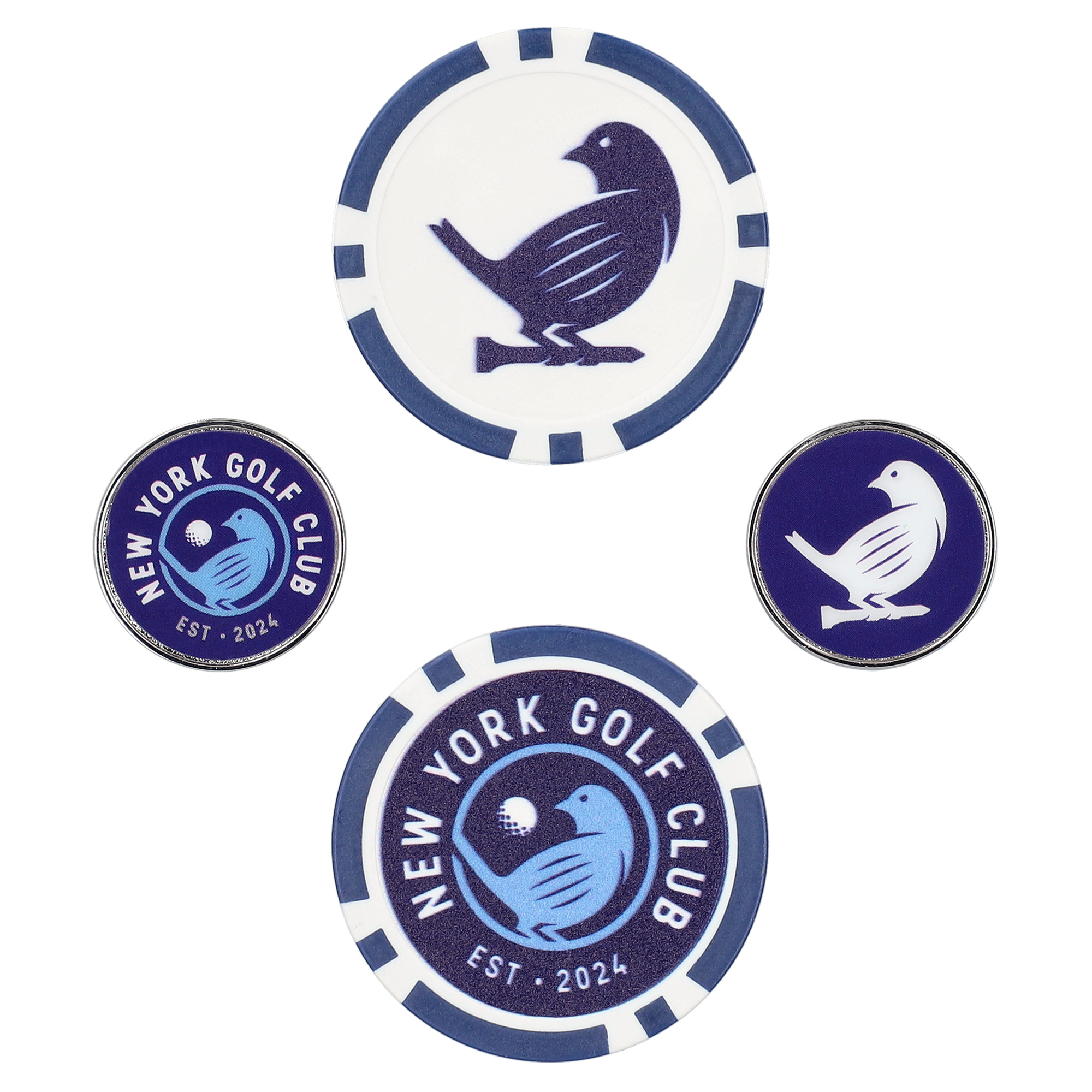 WinCraft New York Golf Club 4-Pack Ball Marker Set WinCraft New York Golf Club 4-Pack Ball Marker Set